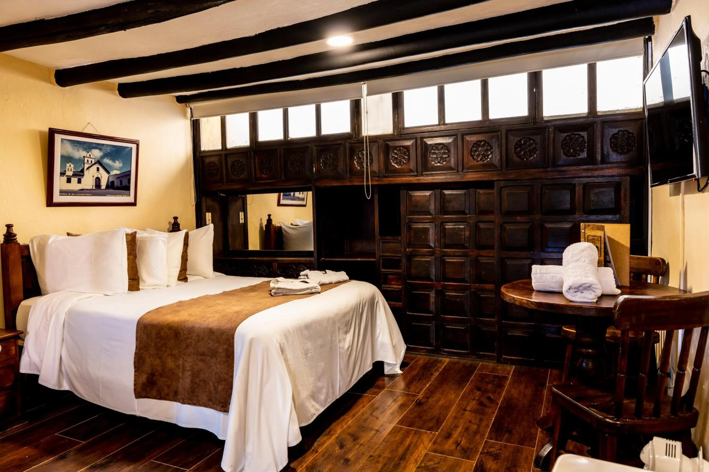 Bed in Hotel Hacienda El Salitre