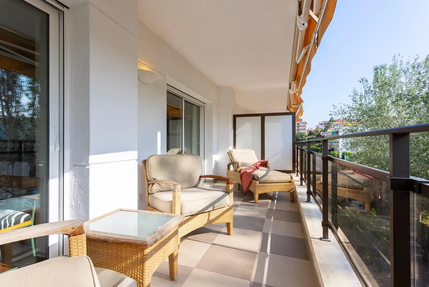 Balcony/Terrace in Suites del Mar Fenals Apartments