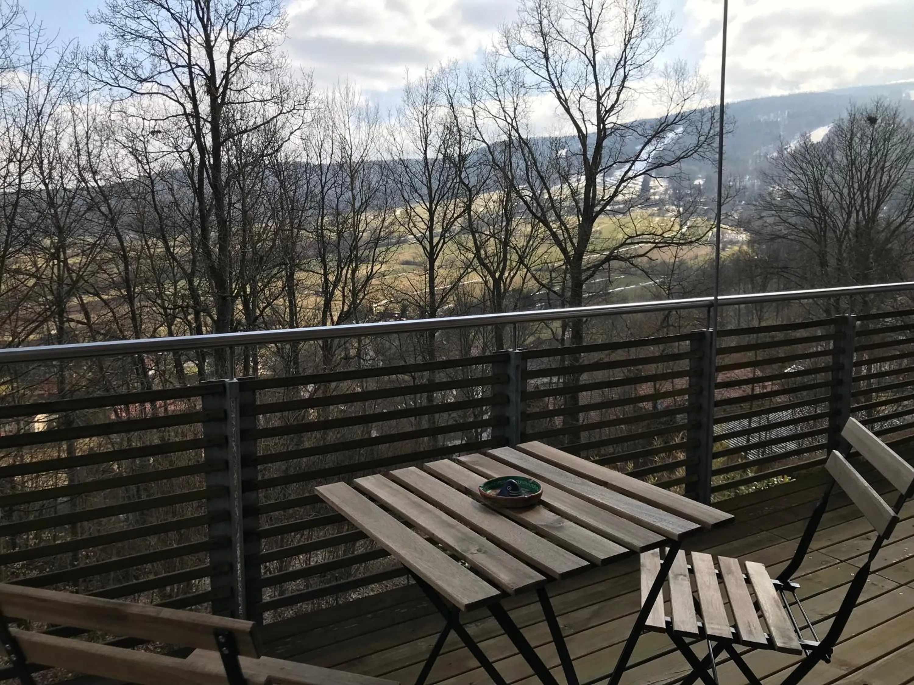 Mountain view in Rhönhaus mit Kreuzbergblick