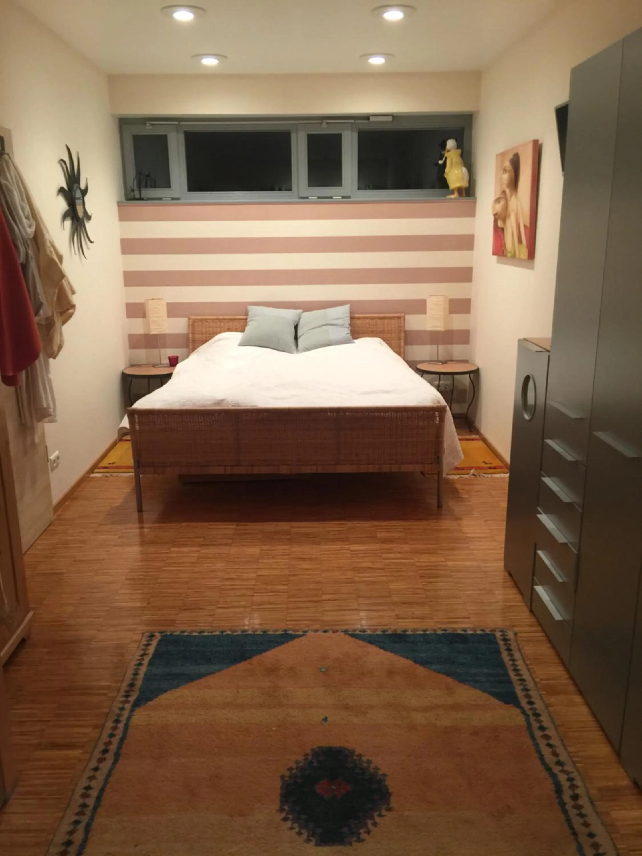 Photo of the whole room, Bed in Rhönhaus mit Kreuzbergblick