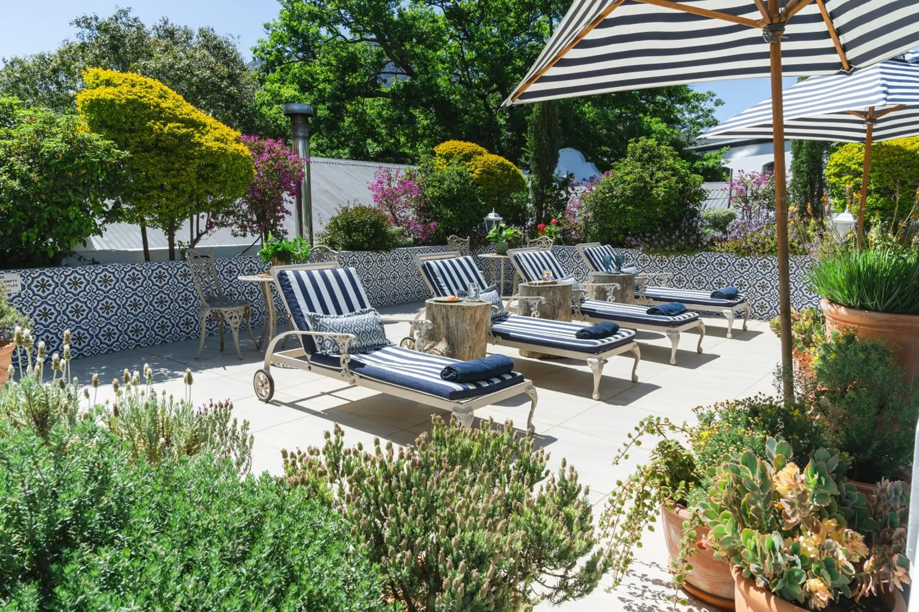 sunbed in Last Word Franschhoek sunbed in Last Word Franschhoek