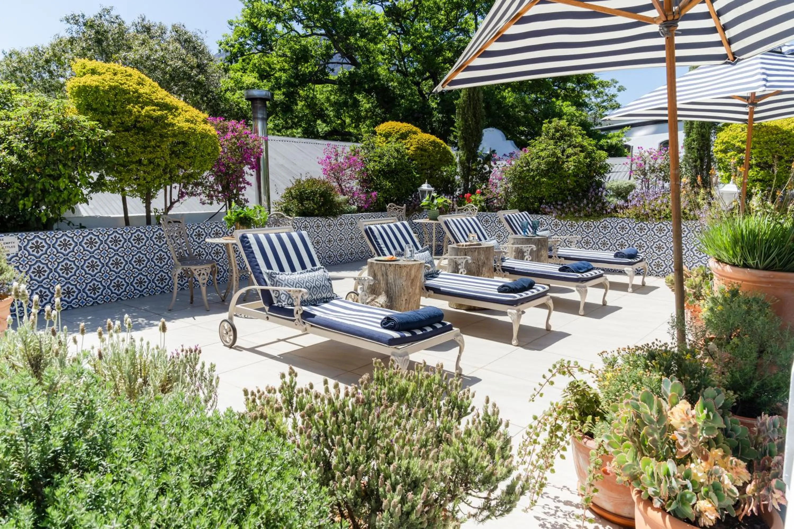 sunbed in Last Word Franschhoek