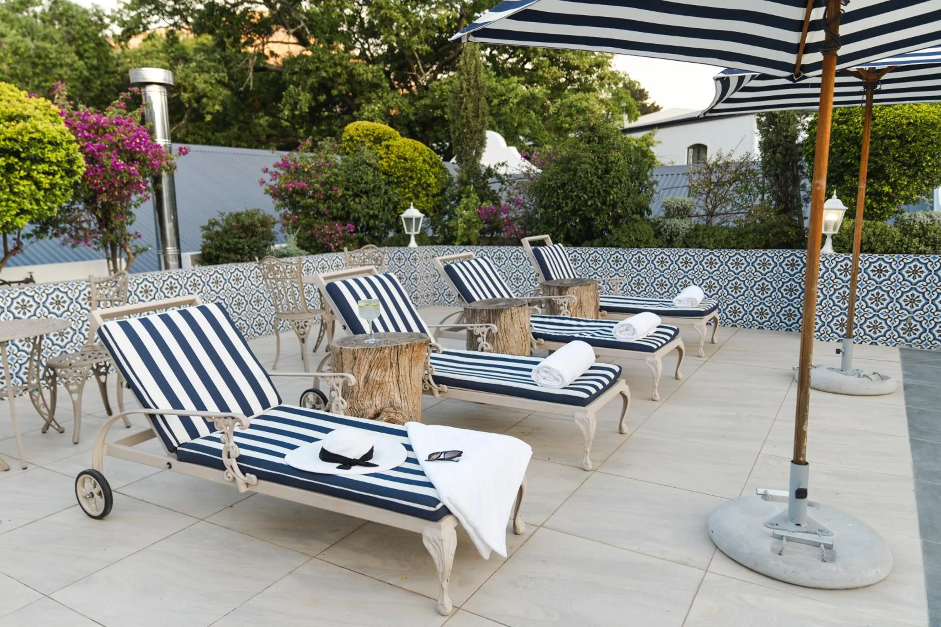 sunbed in Last Word Franschhoek