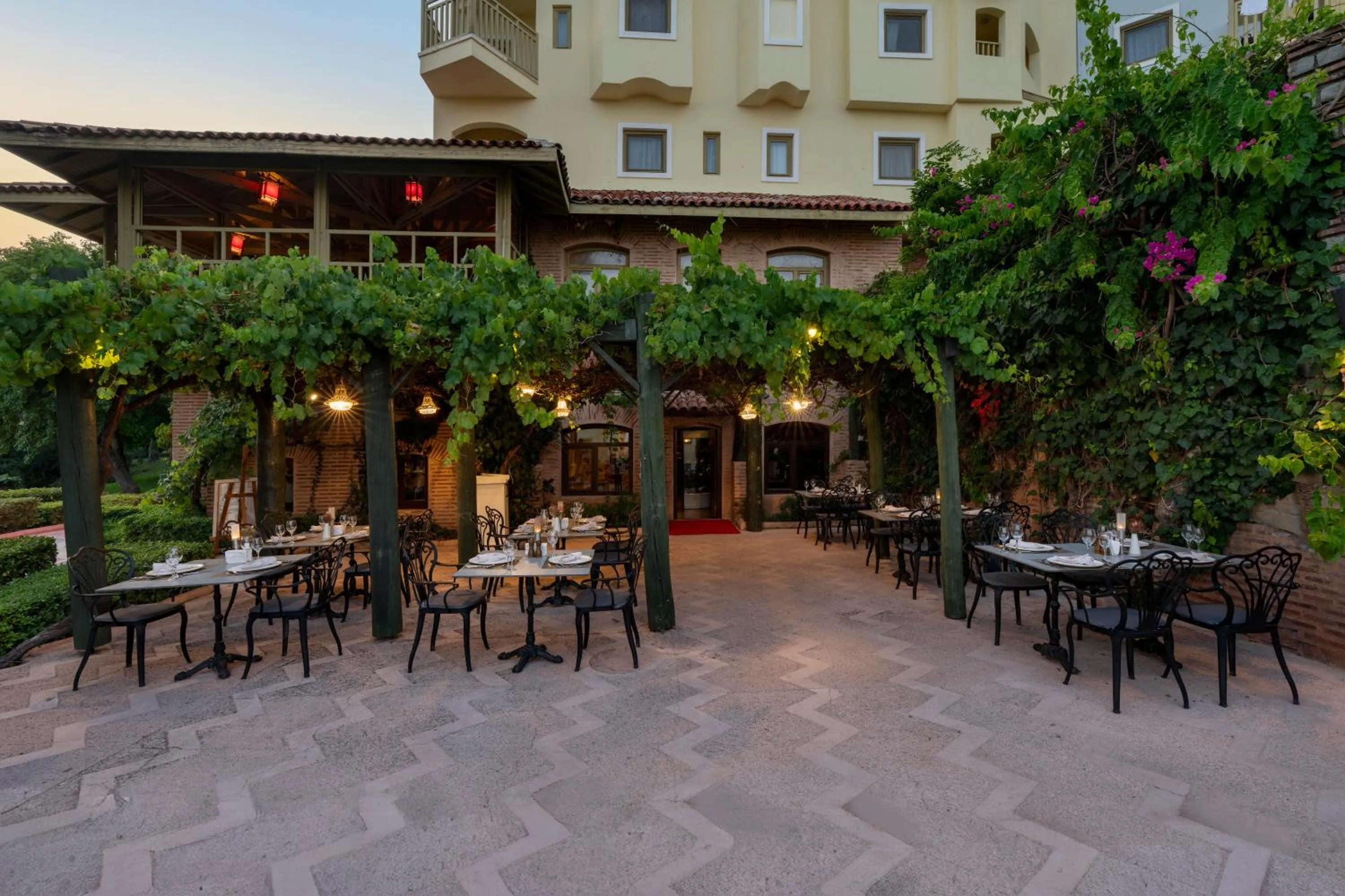 Patio in Limak Arcadia Sport Resort Belek