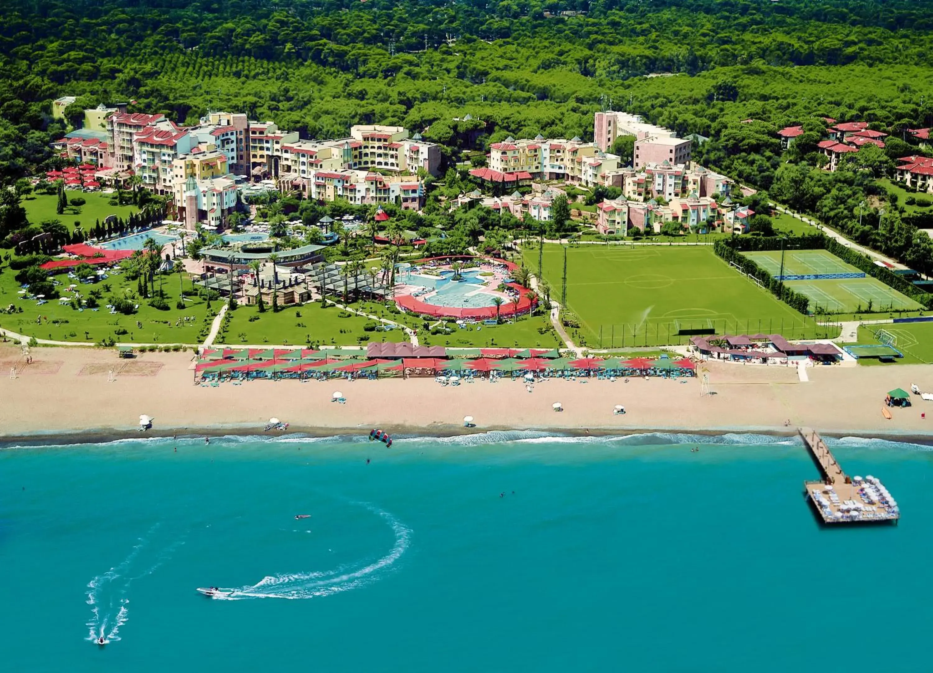 Bird's eye view, Bird's-eye View in Limak Arcadia Golf Resort - 2 children Free up to age 14