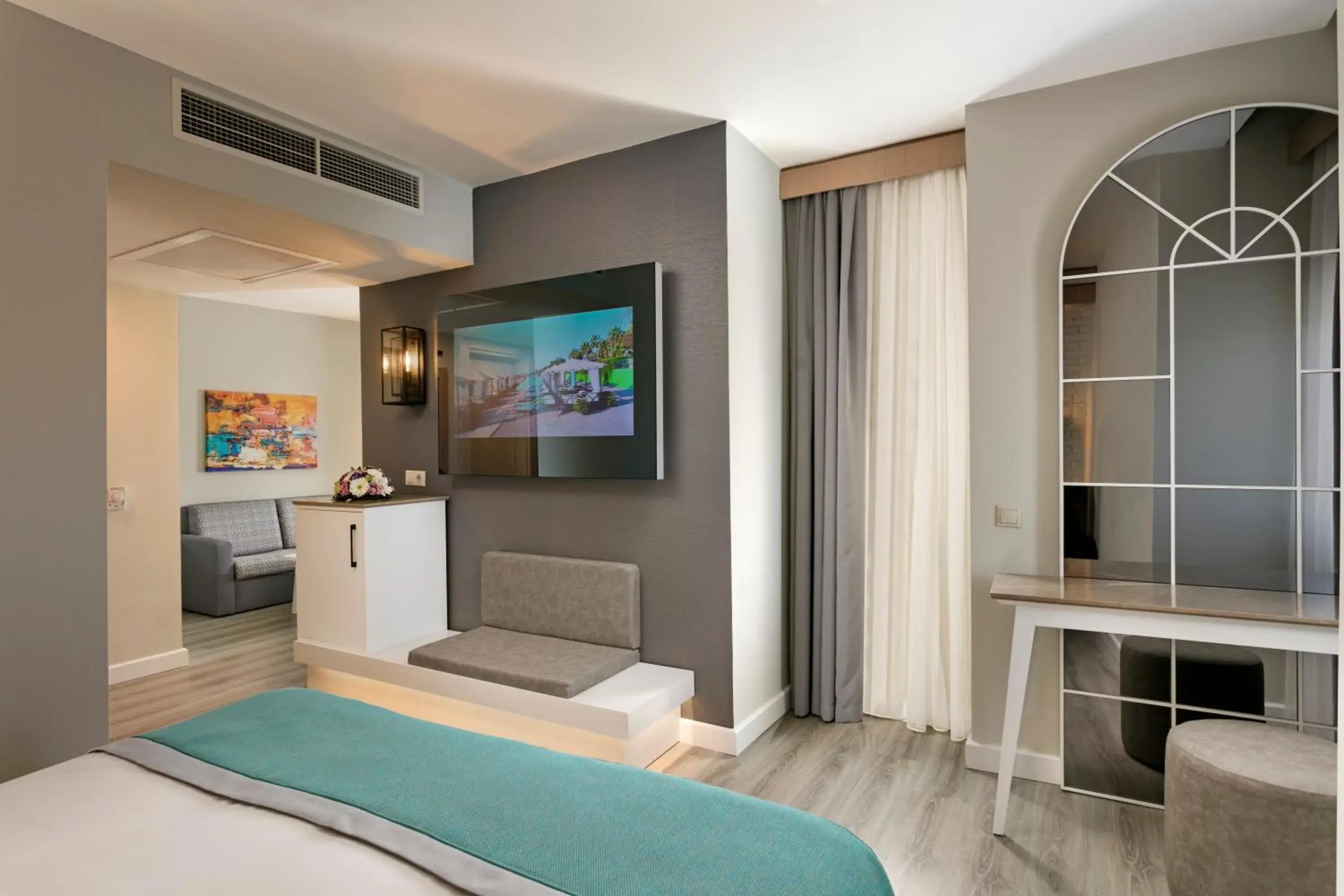 Communal lounge/ TV room, Bed in Limak Arcadia Golf Resort - 2 children Free up to age 14