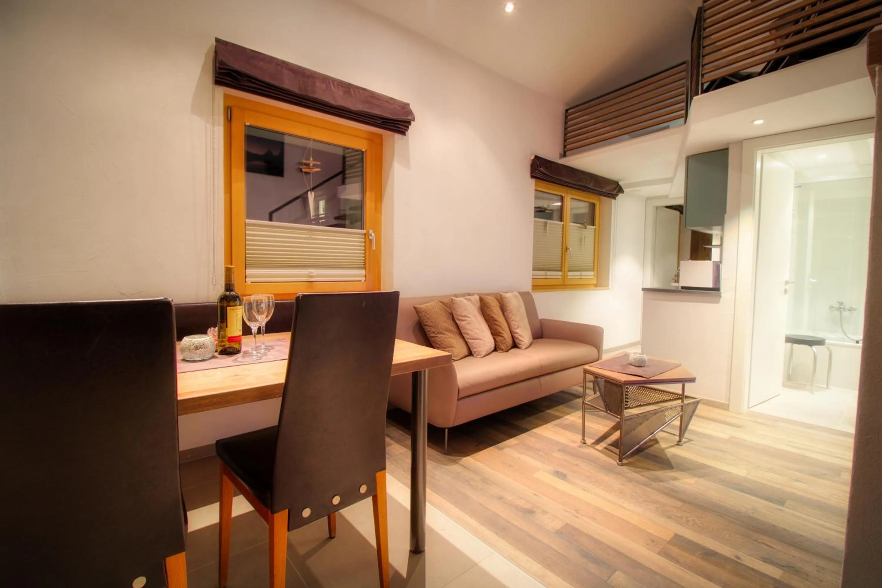 Living room in Chalet Abacus