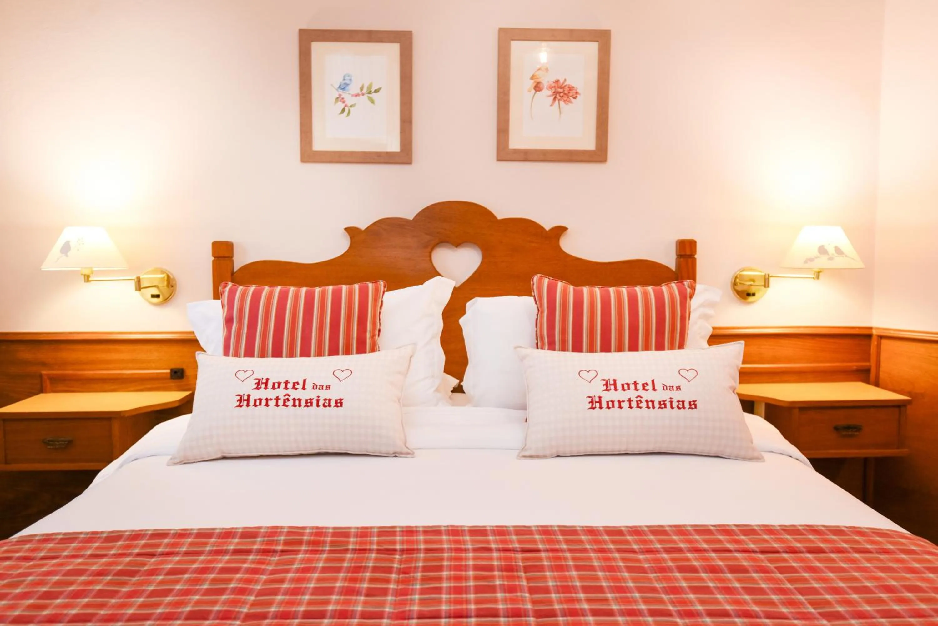 Bed in Hotel das Hortênsias