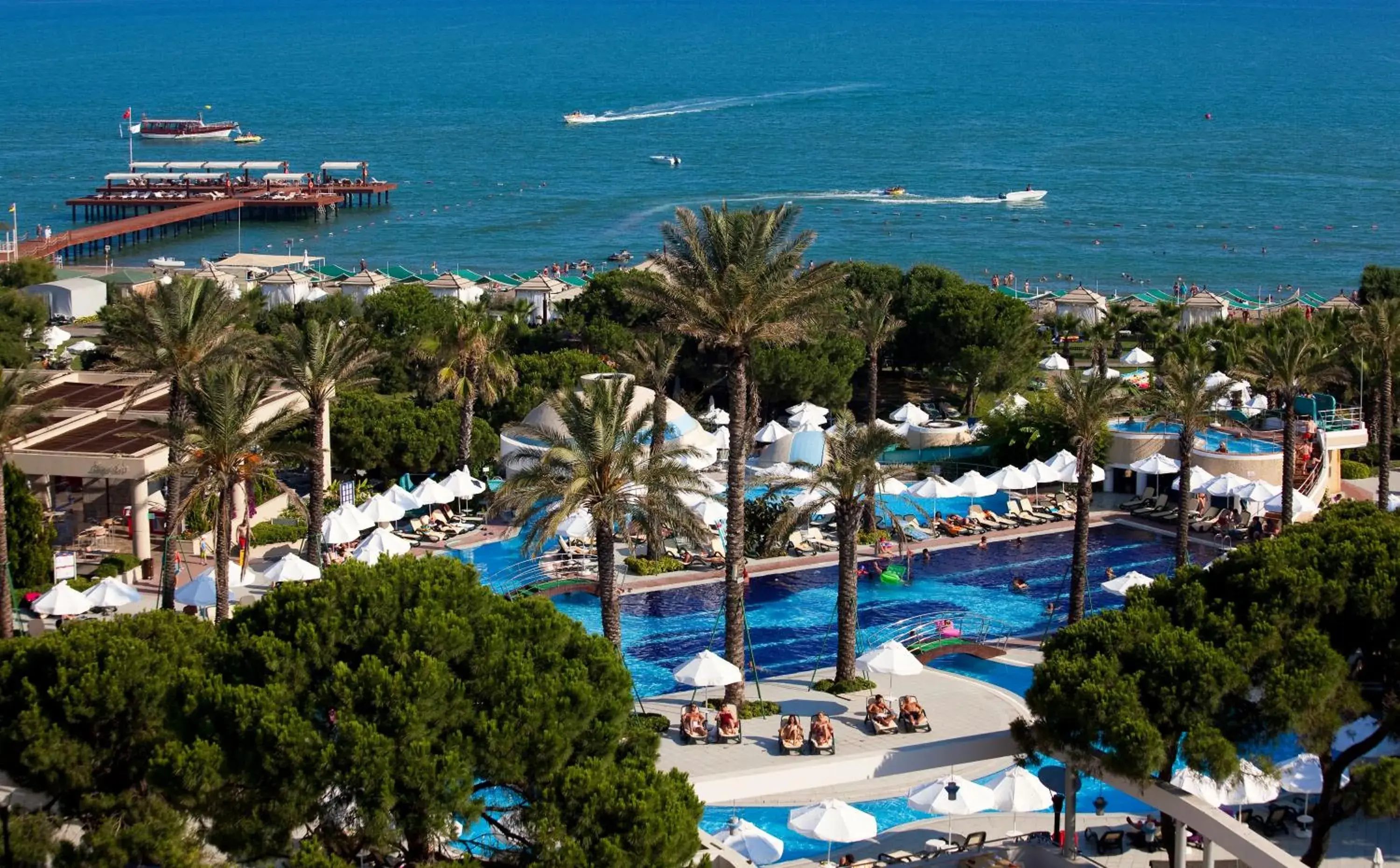 Bird's eye view, Pool View in Limak Atlantis Deluxe Hotel-2 Children Free up to Age 14