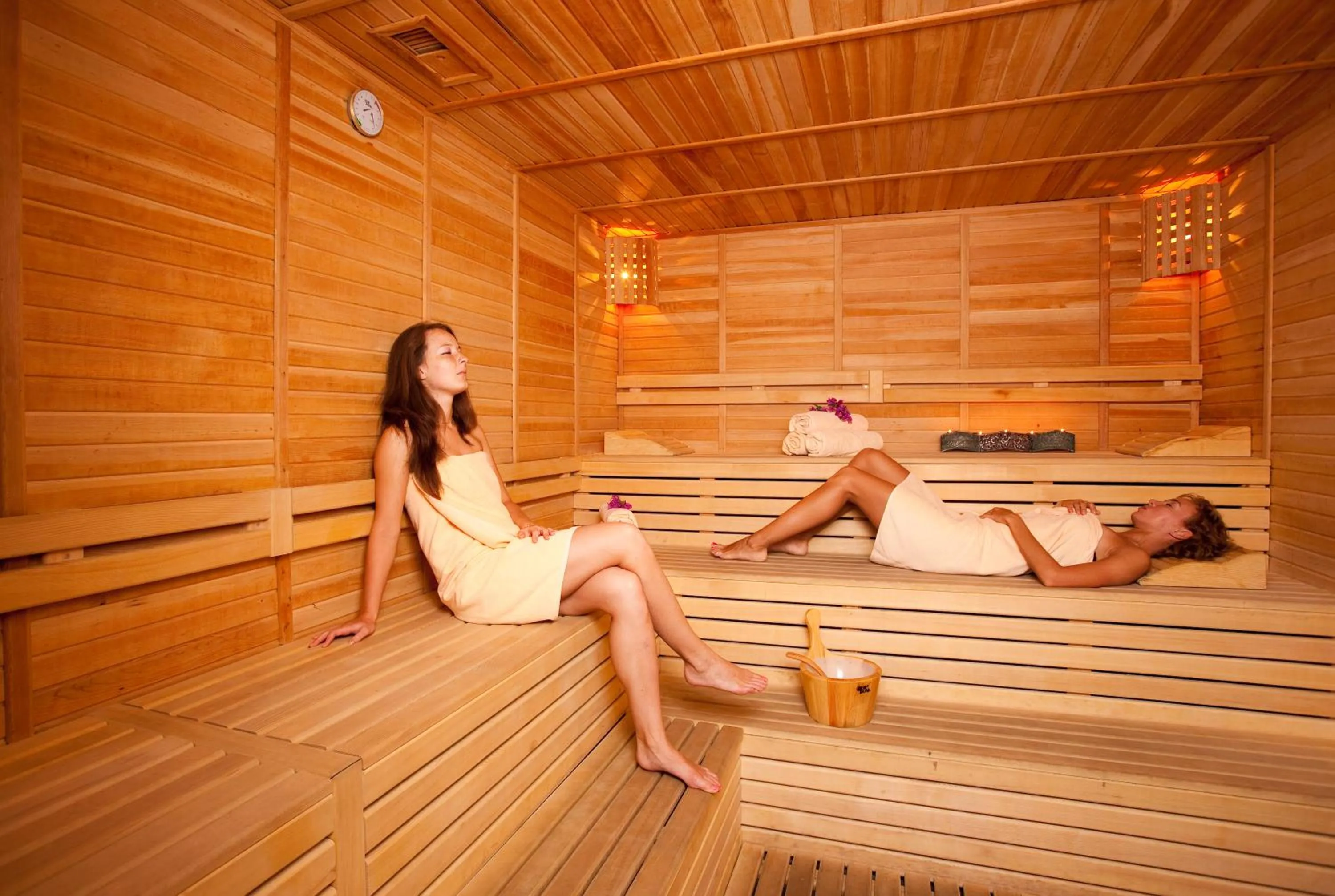 Sauna in Limak Atlantis Deluxe Hotel Belek