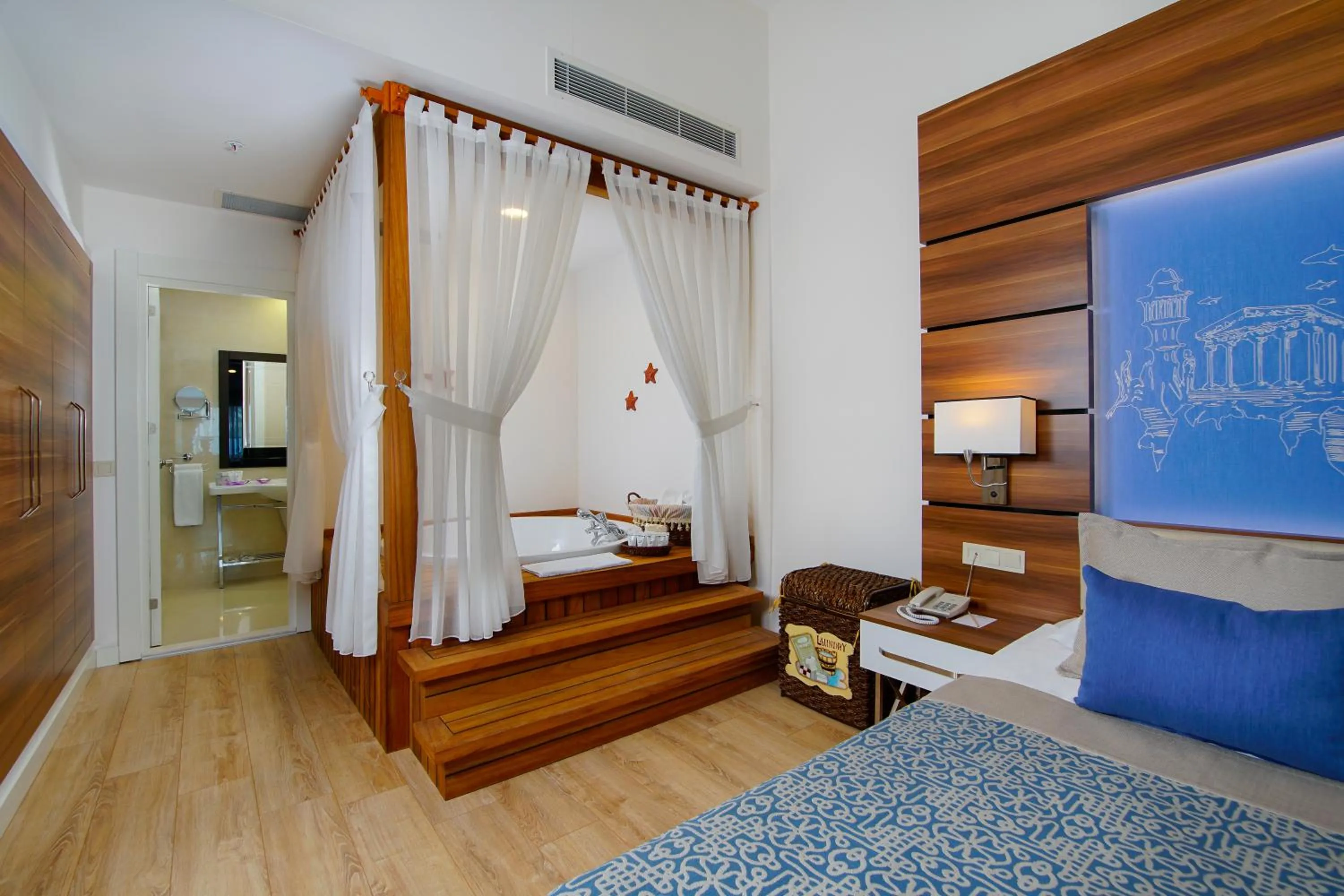 Decorative detail, Bed in Limak Atlantis Deluxe Hotel Belek