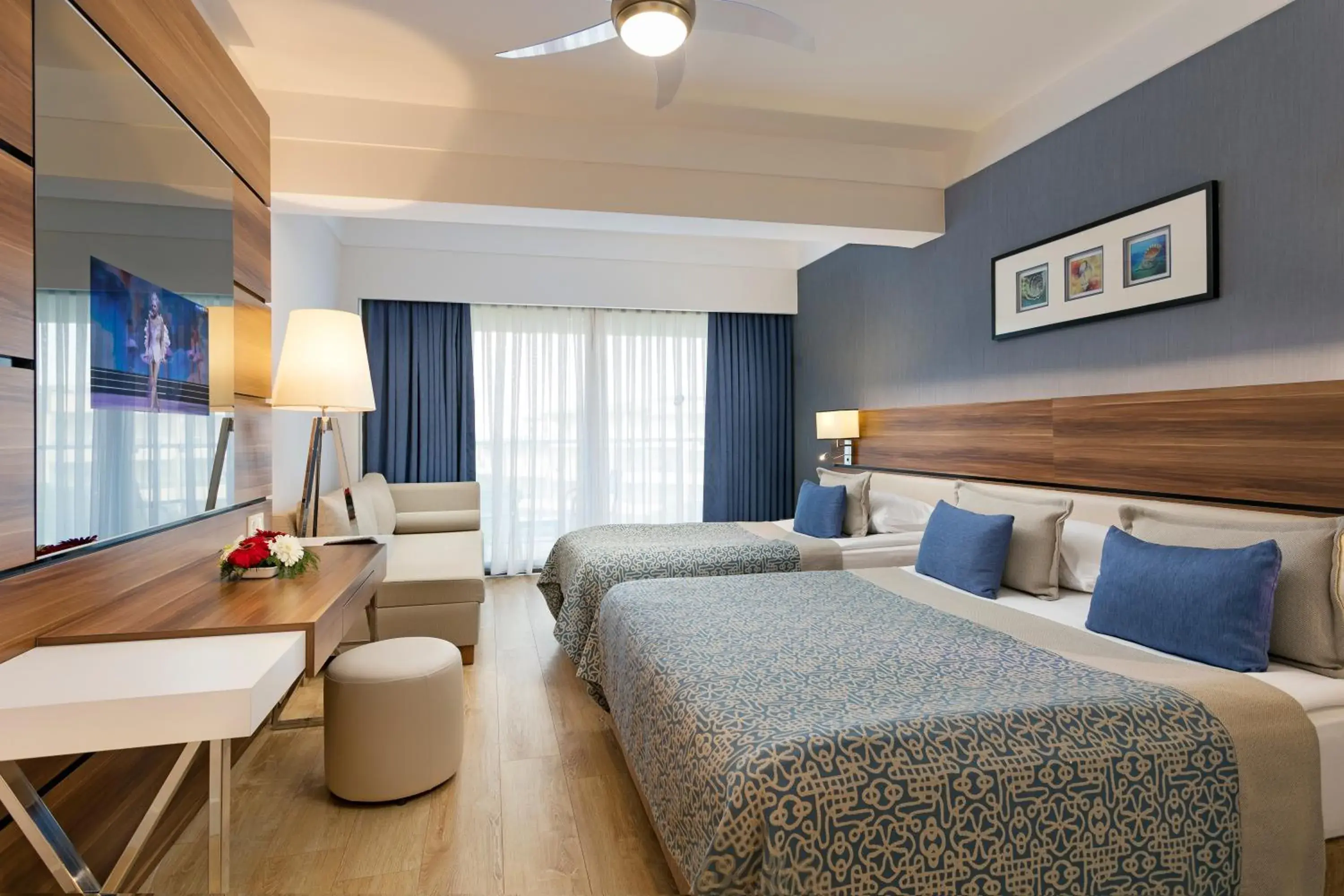 Photo of the whole room, Bed in Limak Atlantis Deluxe Hotel-2 Children Free up to Age 14