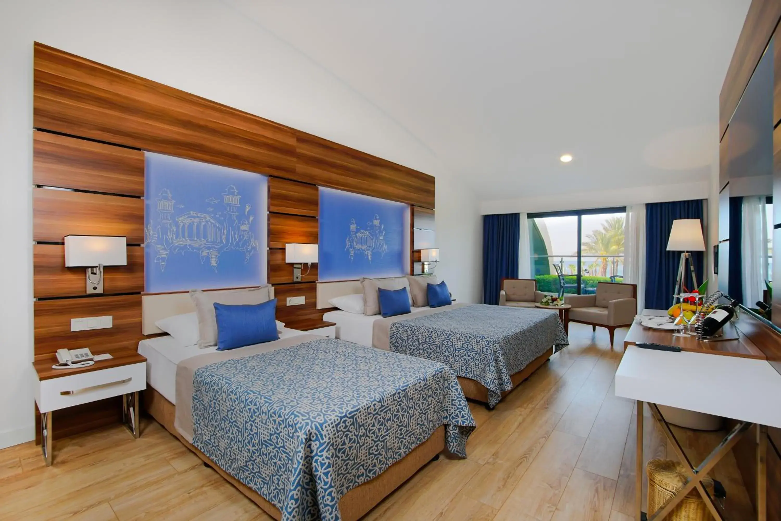 Bedroom, Bed in Limak Atlantis Deluxe Hotel-2 Children Free up to Age 14