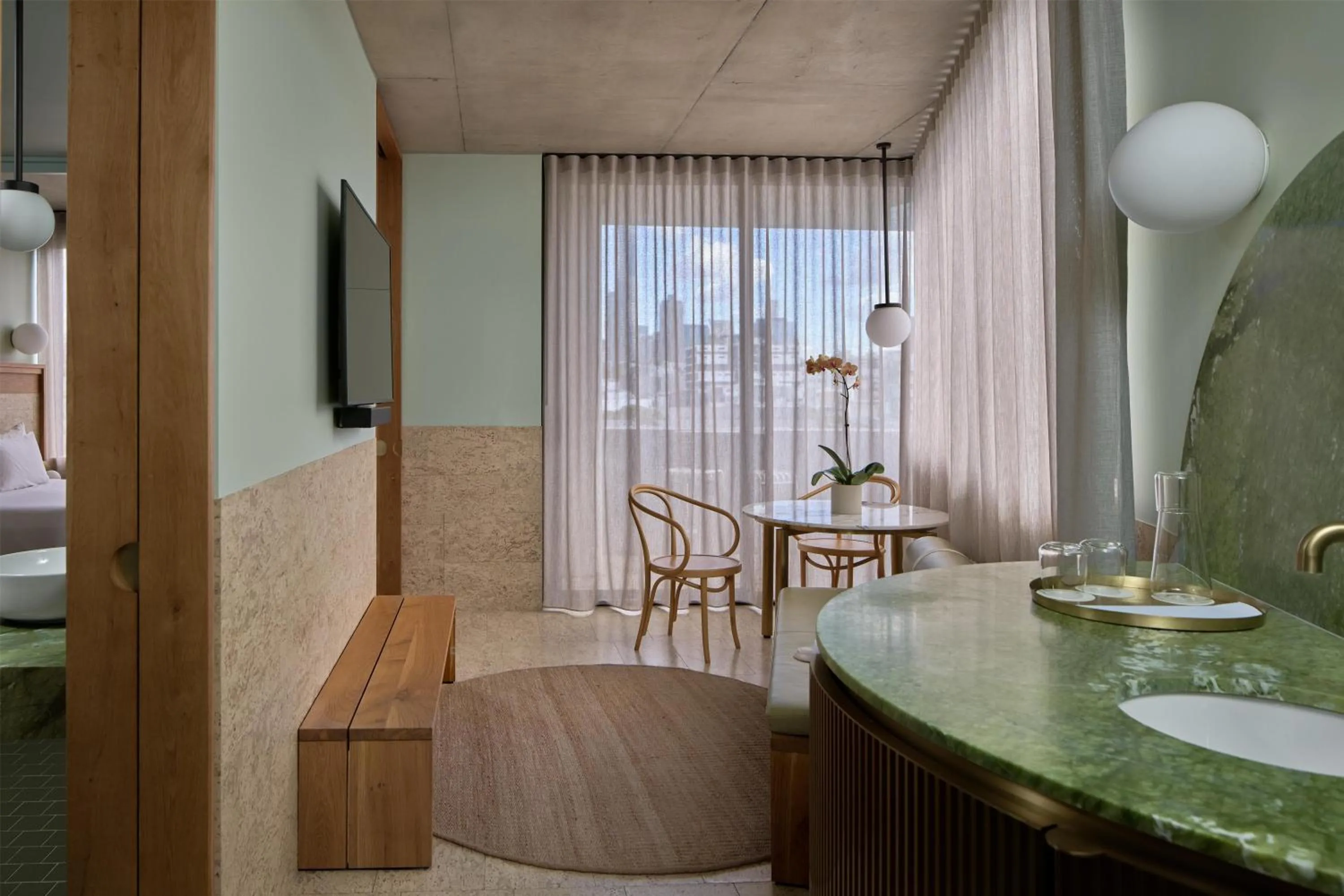 Bedroom in The Calile Hotel