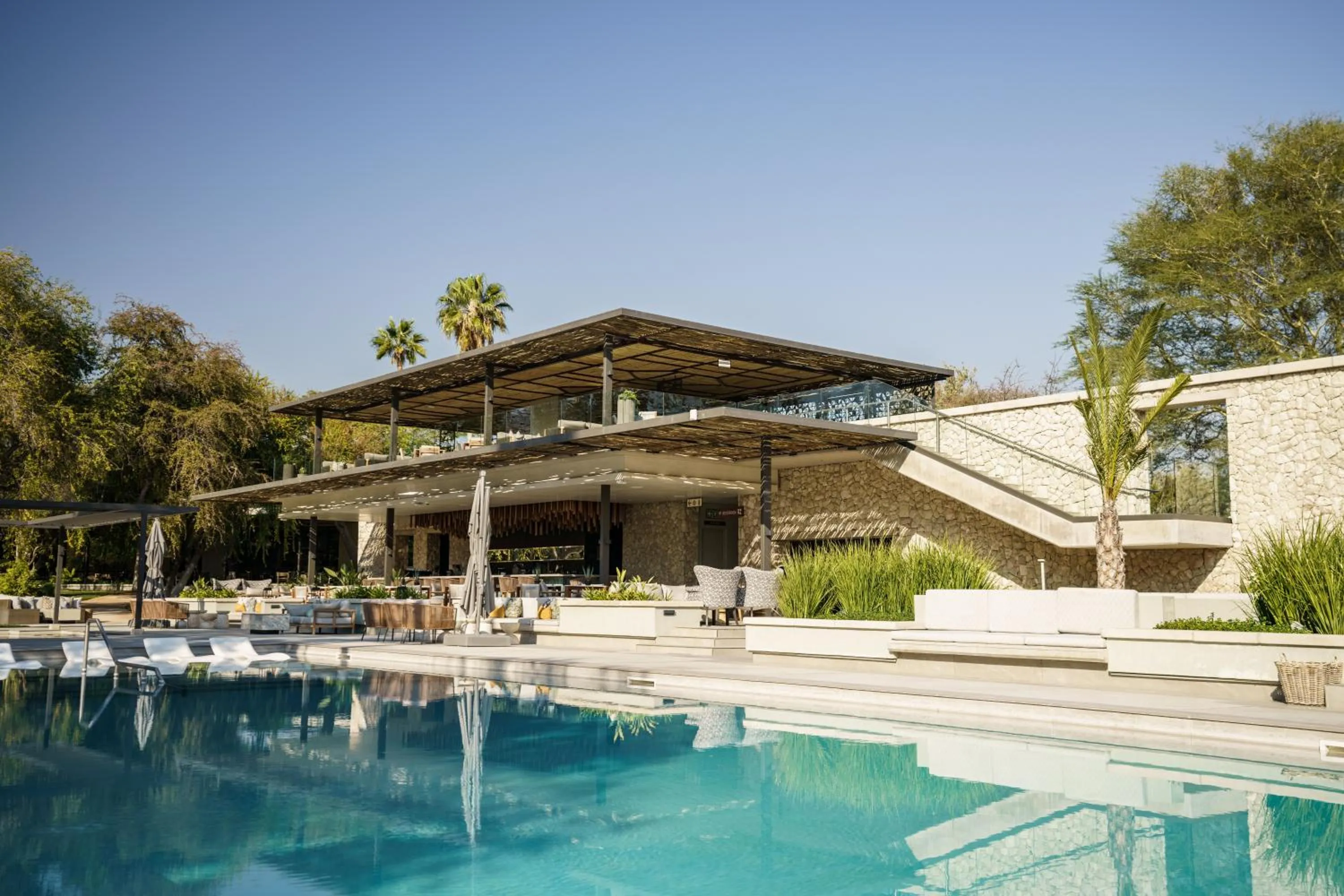 Pool view in Mokuti Etosha