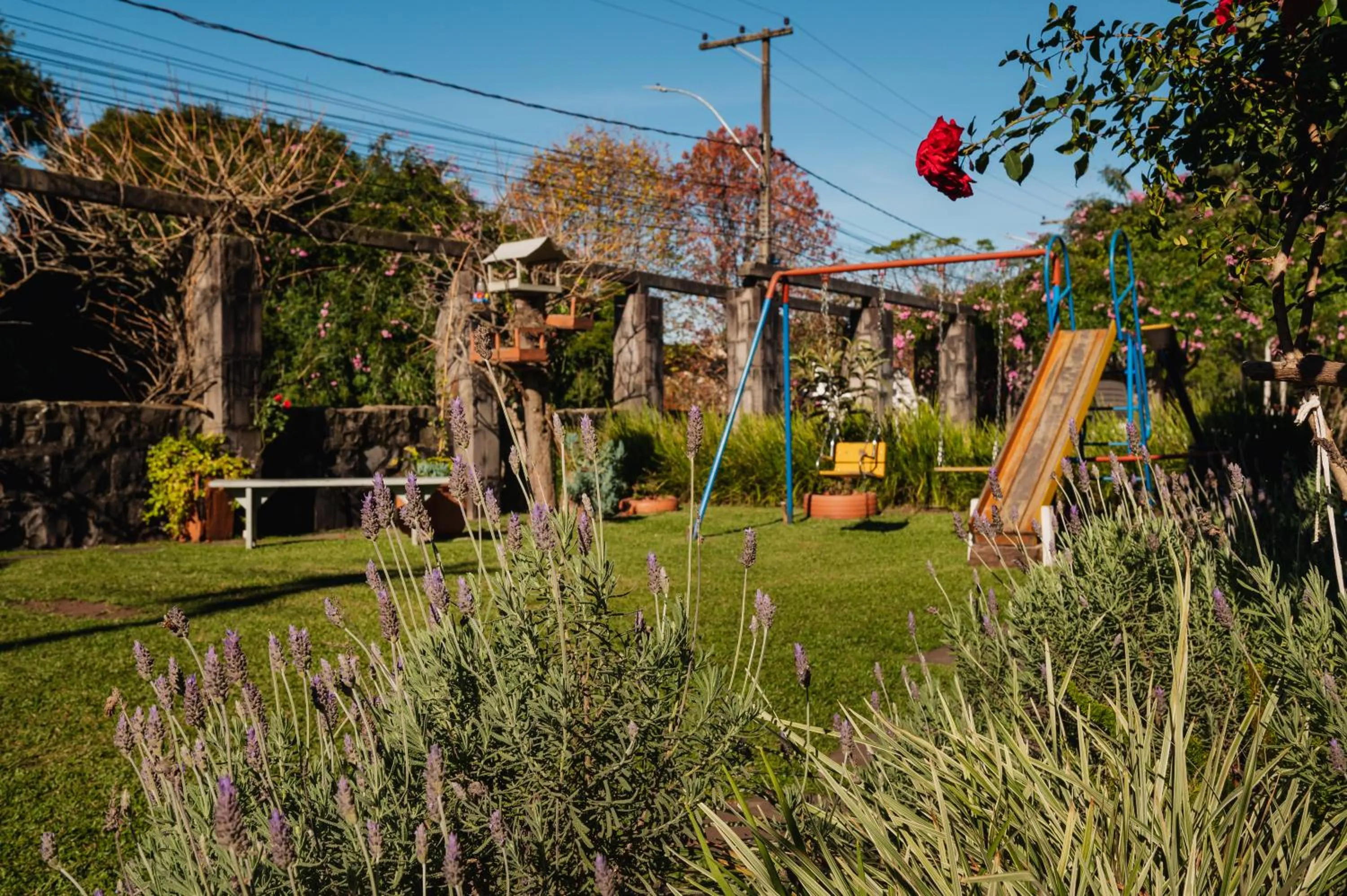 Children play ground in Pousada Casa Rosa