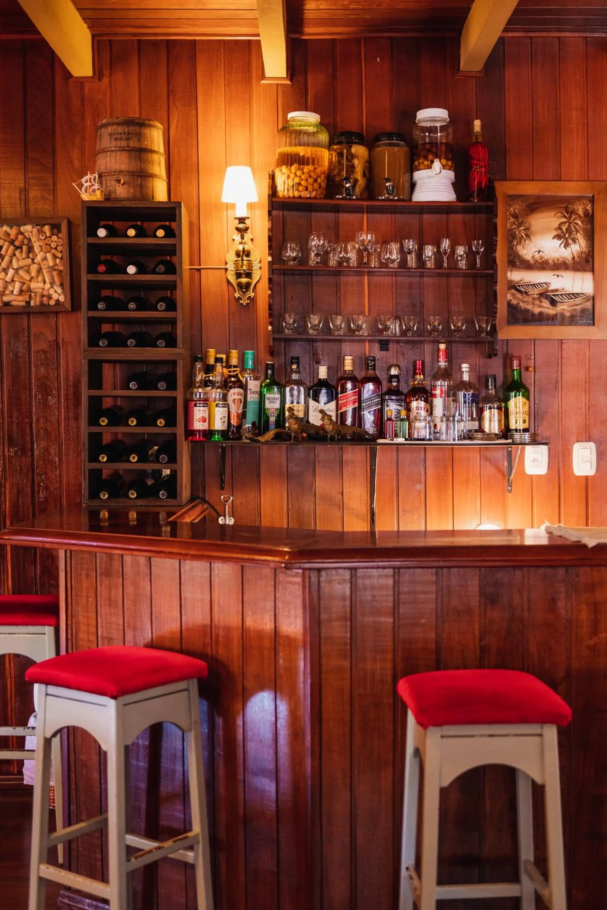 Lounge or bar in Pousada Casa Rosa