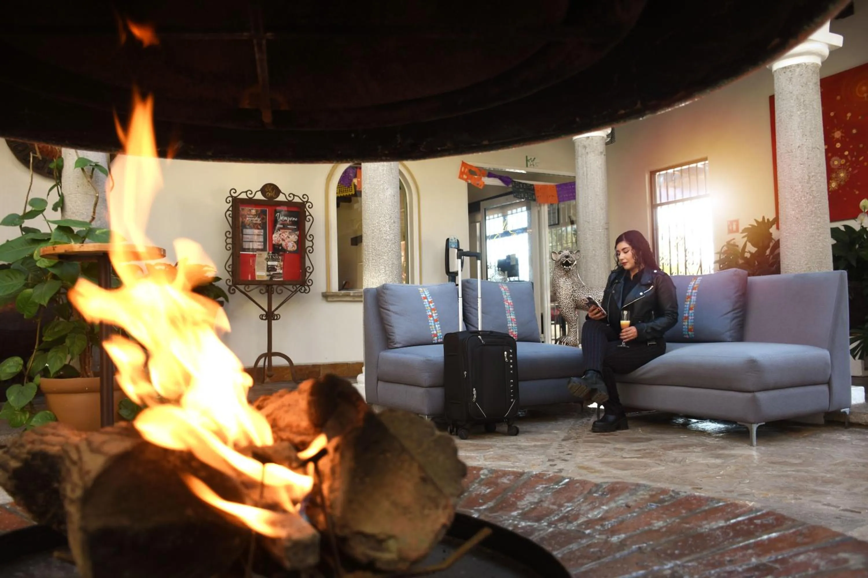 Living room in Hotel Villa Mercedes San Cristobal