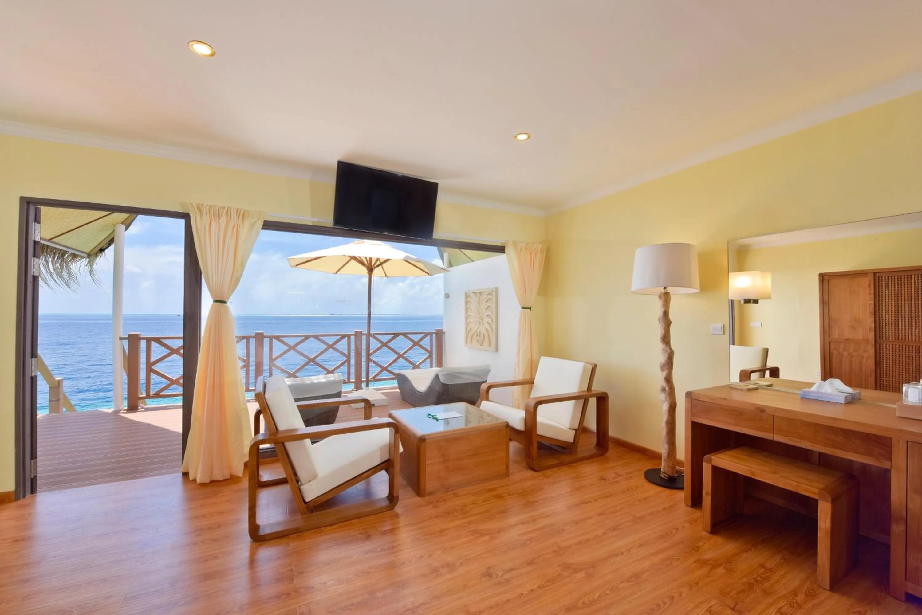 Seating area in Dreamland Maldives Resort