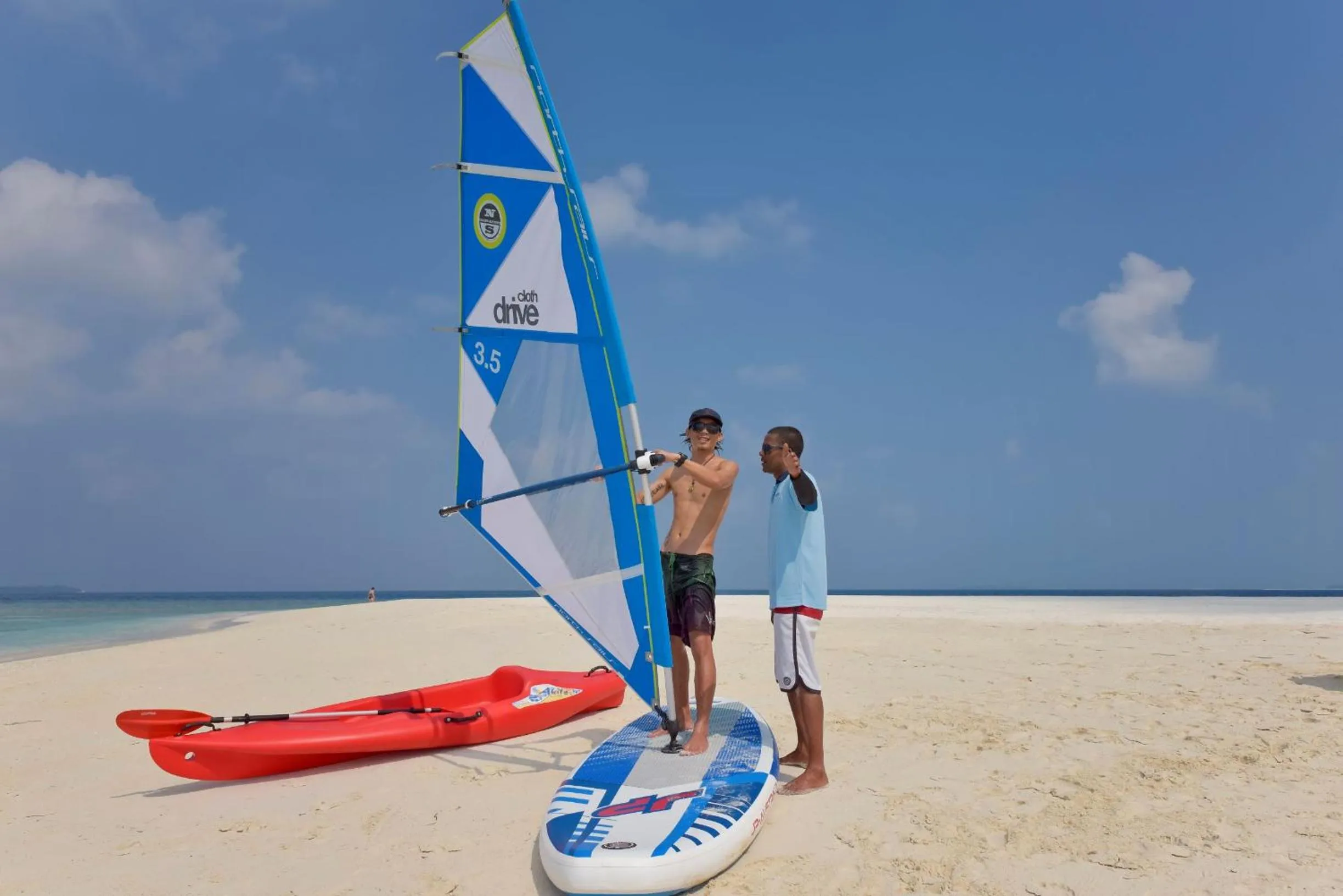 Windsurfing in Dreamland Maldives Resort