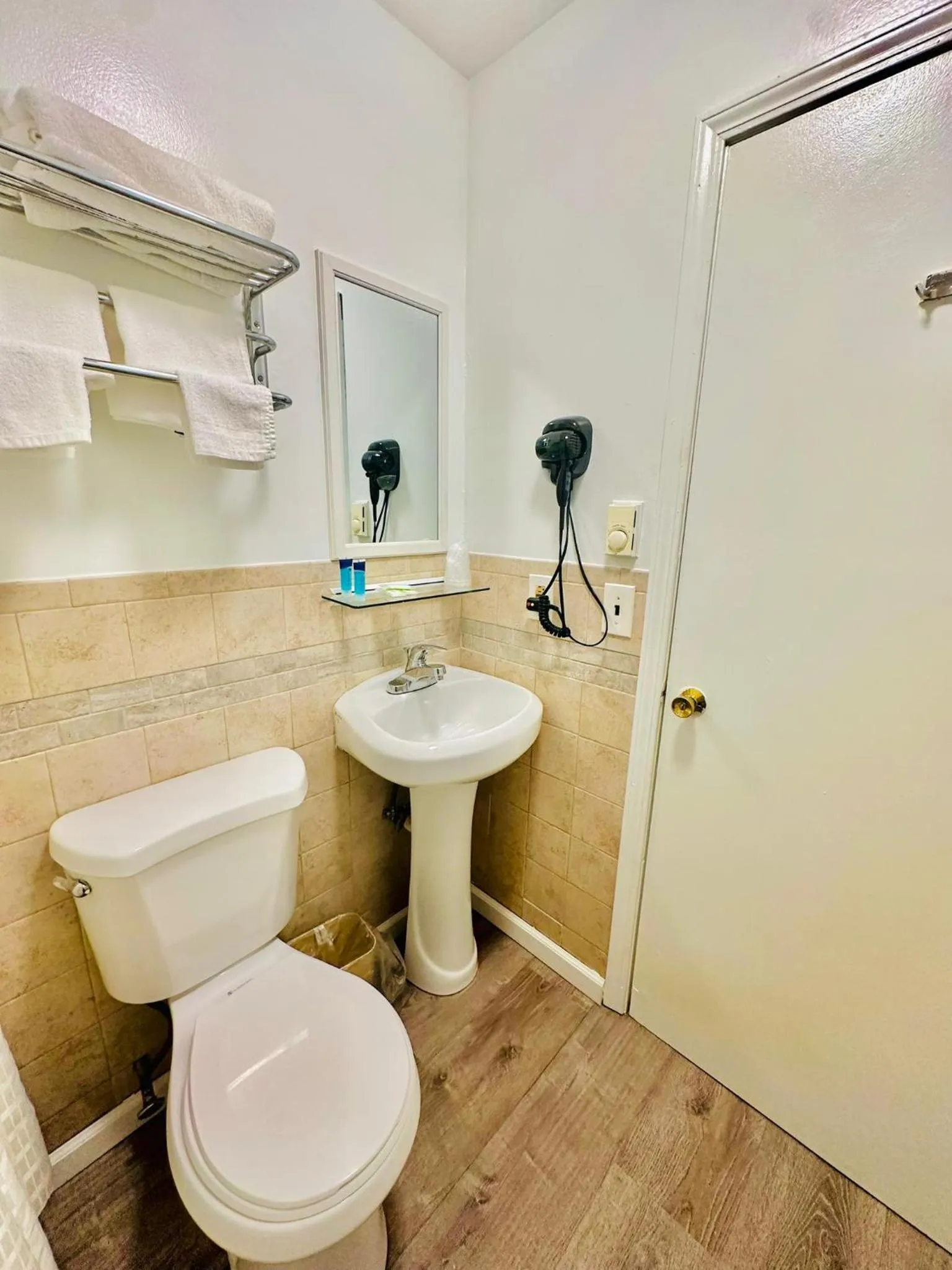 Toilet in Hampton Motor Inn