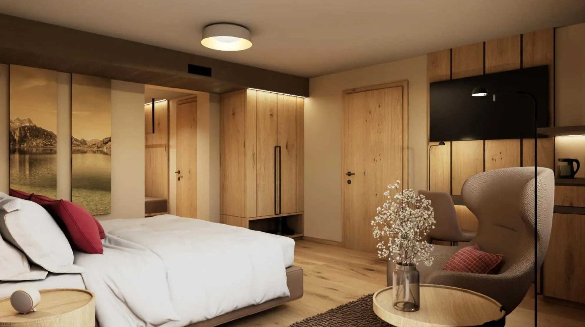 Photo of the whole room, Bed in Hotel Haberl - Attersee