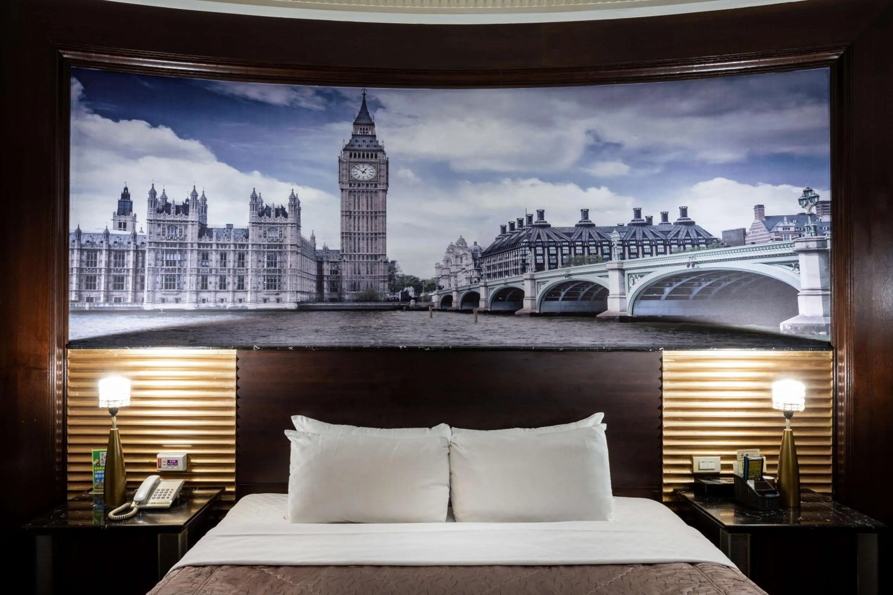 Bed in 國妃鷹堡時尚健康館King & Princess Motel