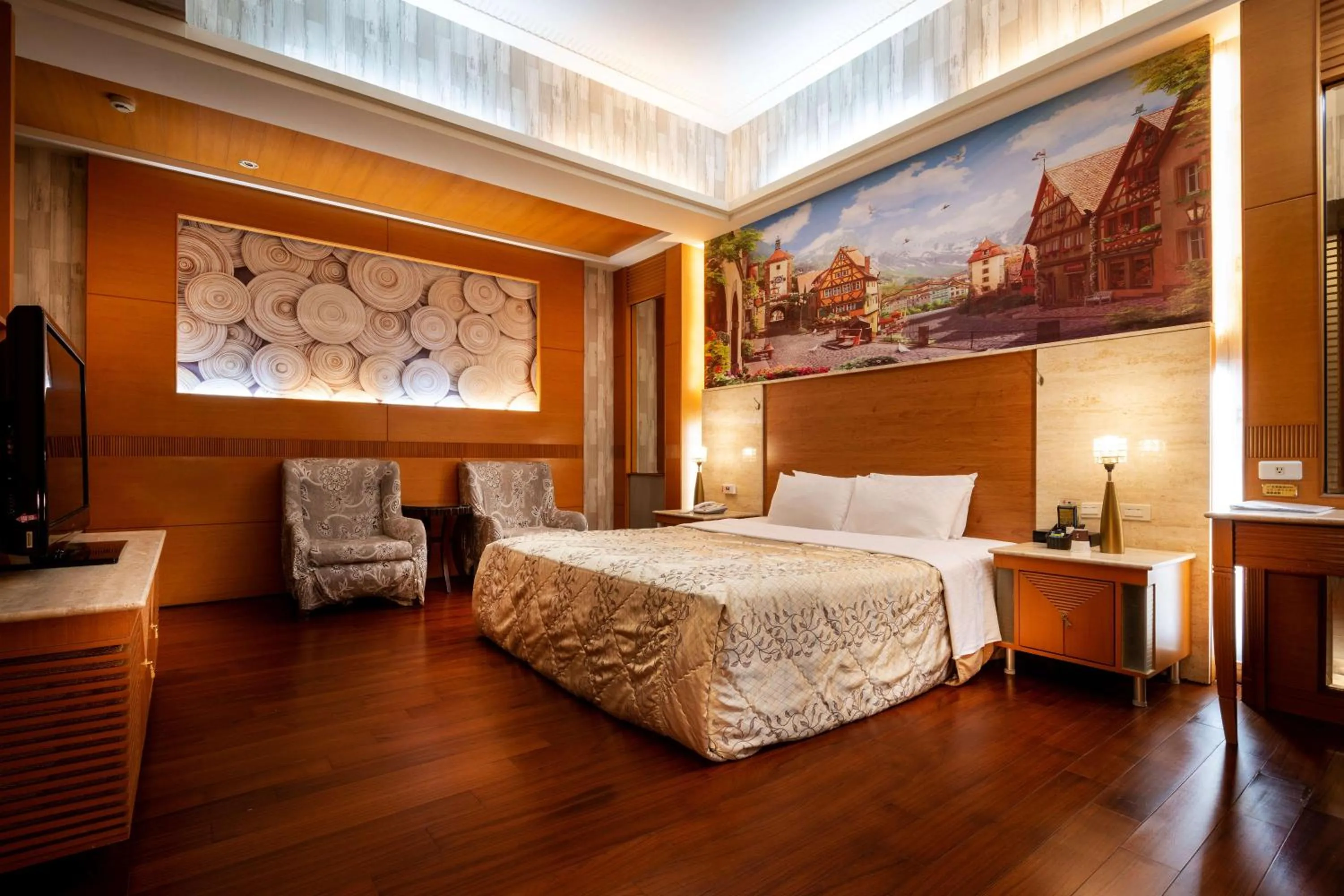 Bedroom, Bed in 國妃鷹堡時尚健康館King & Princess Motel