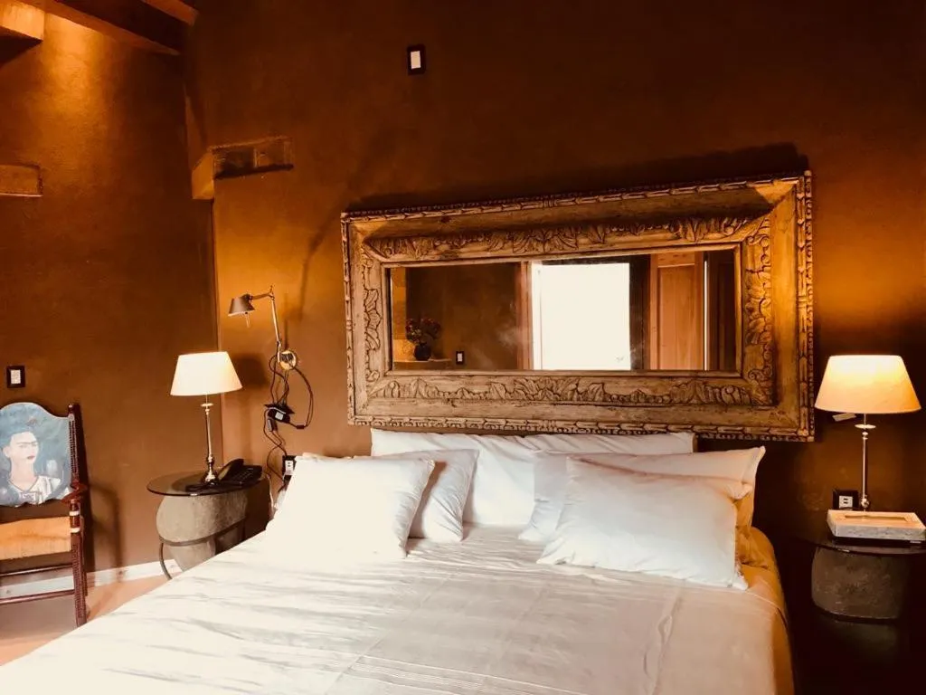 Bed in Hacienda Ucazanaztacua