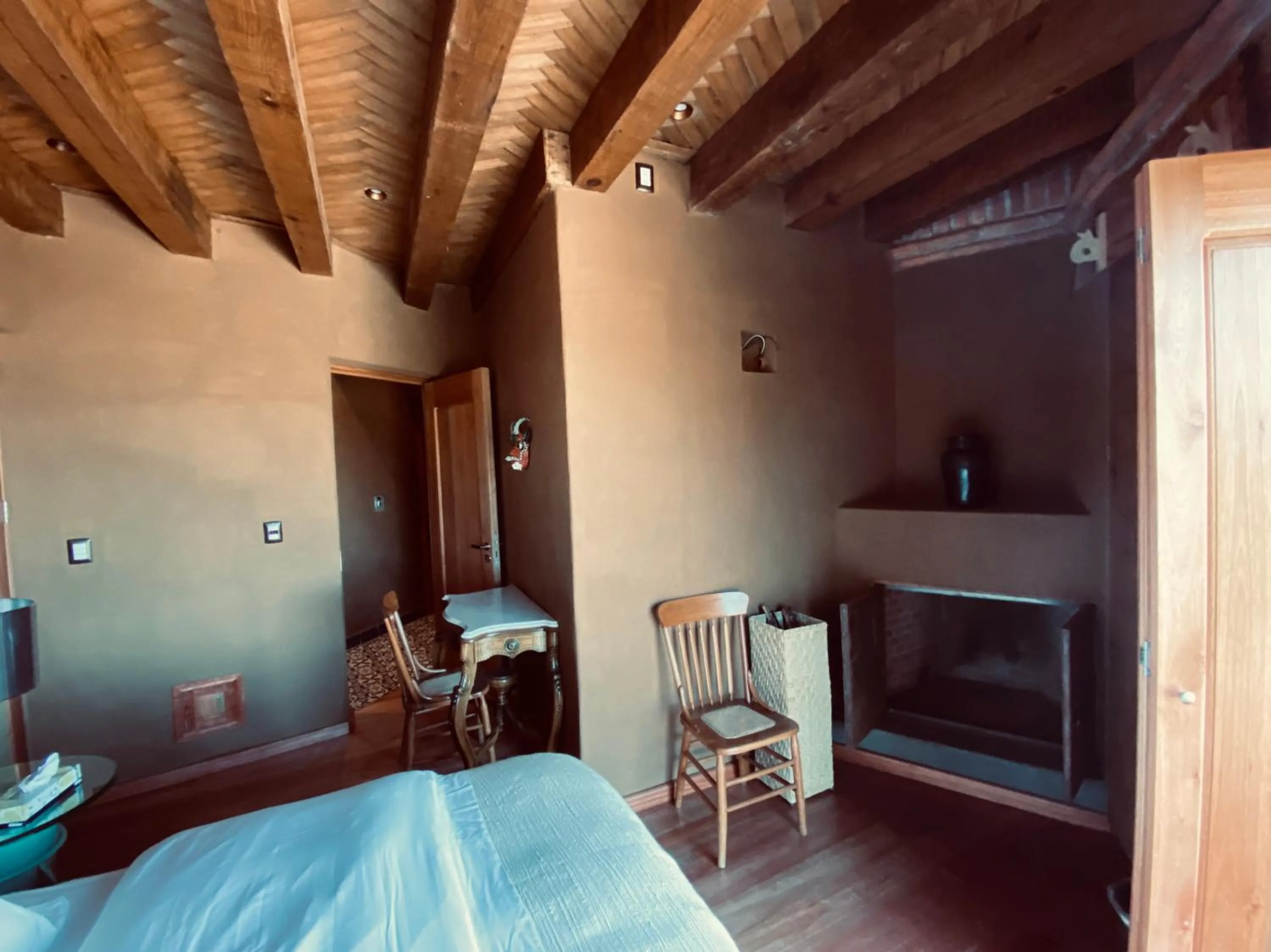 Bed in Hacienda Ucazanaztacua