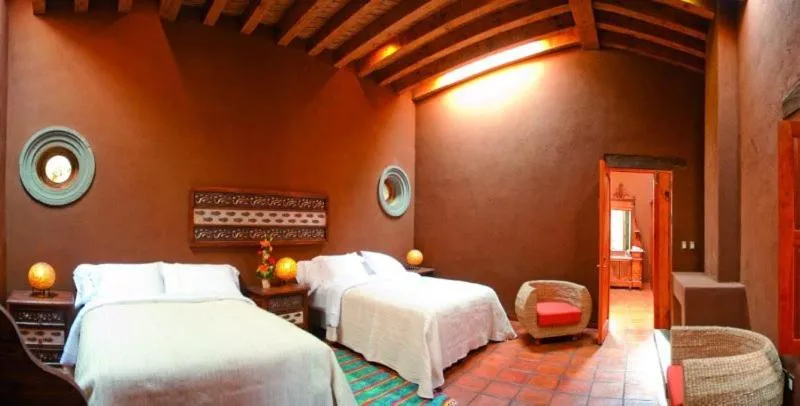 Bed in Hacienda Ucazanaztacua
