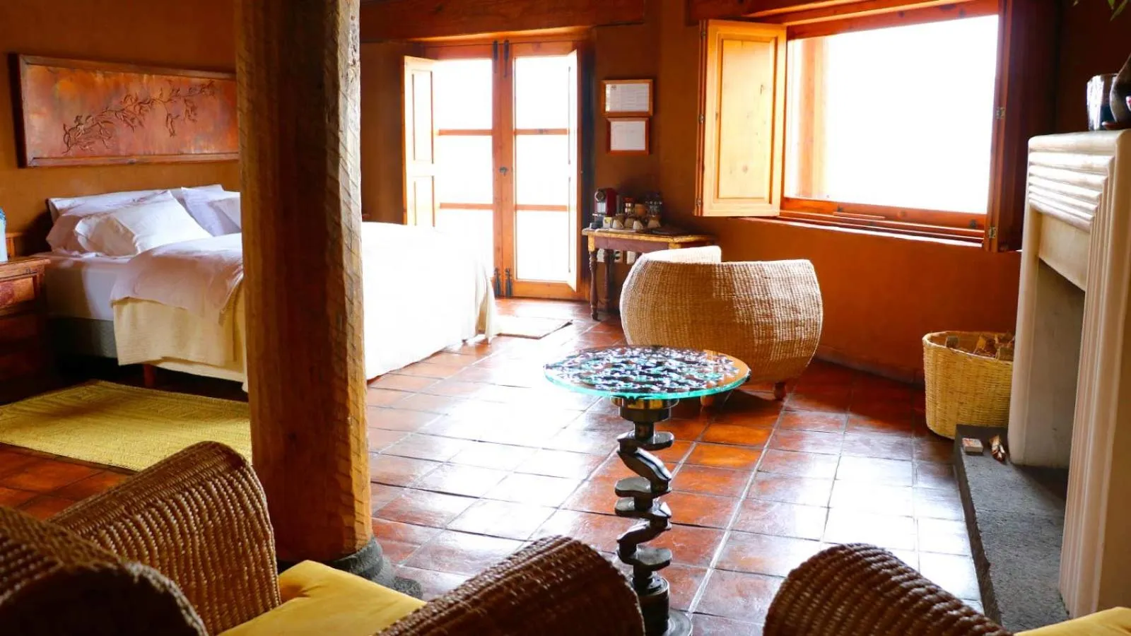 Bed in Hacienda Ucazanaztacua