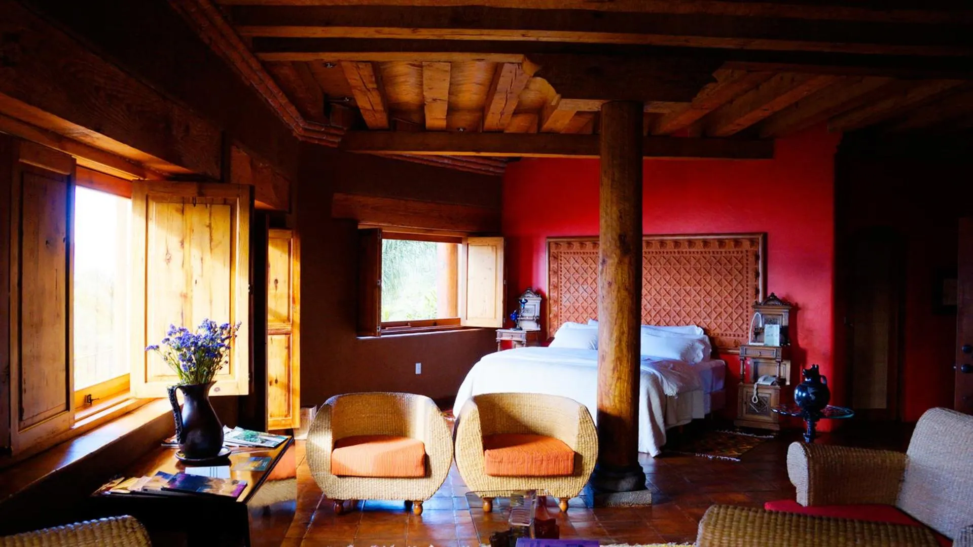 Seating area in Hacienda Ucazanaztacua