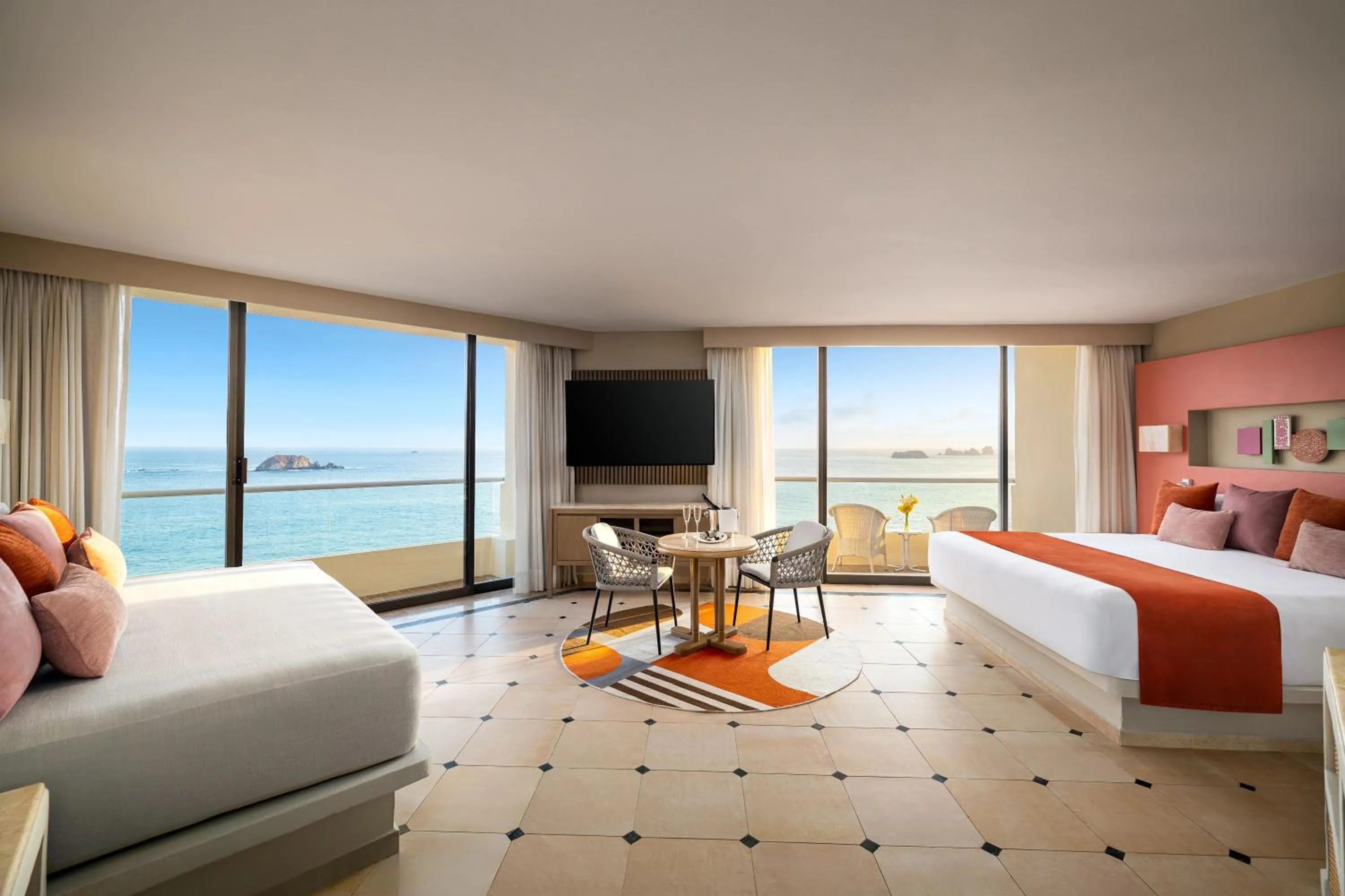 Sea view, Bed in Sunscape Dorado Pacifico Ixtapa Resort & Spa- All Inclusive