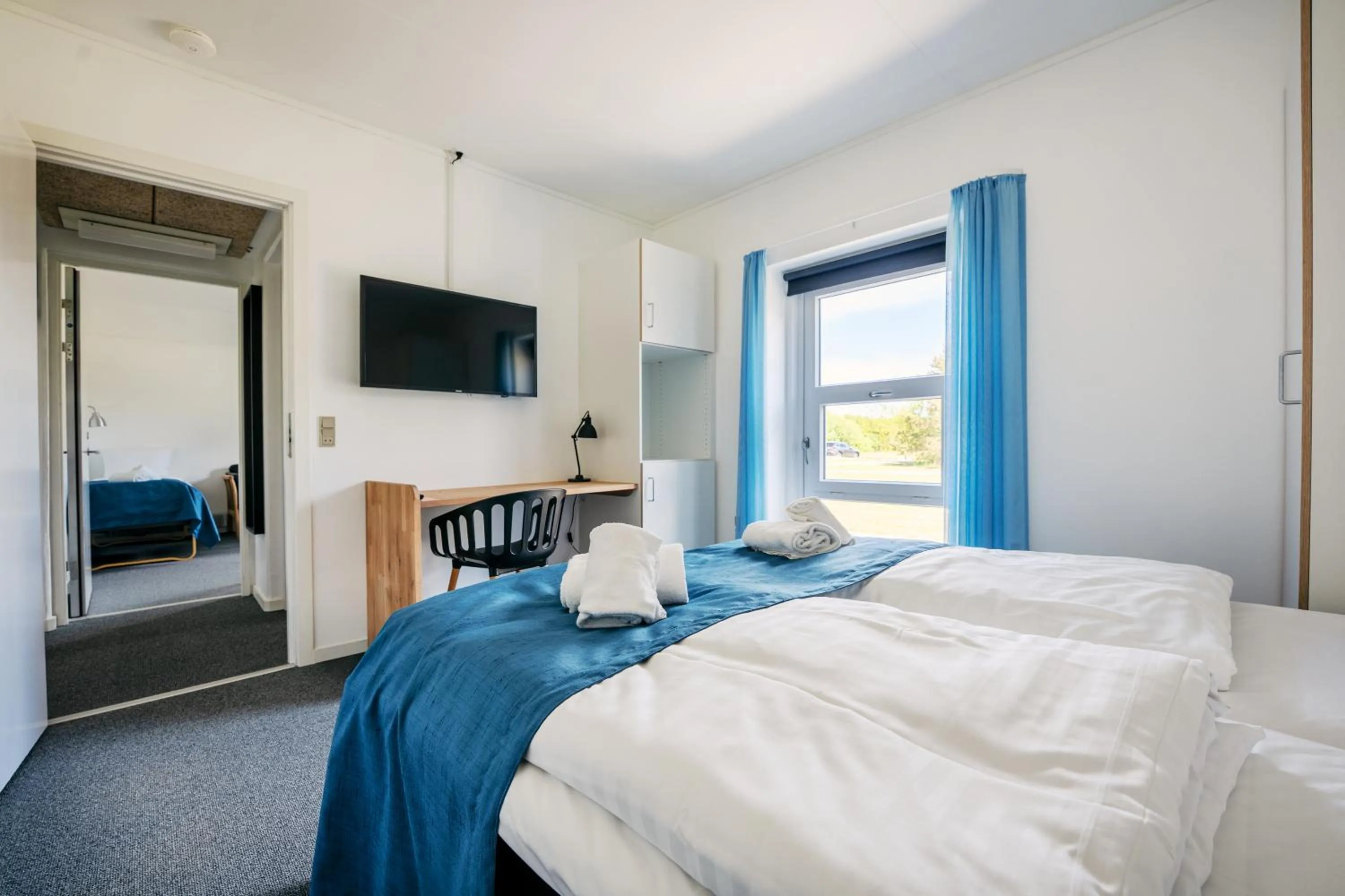 Bedroom, Bed in Hotel Hvide Klit