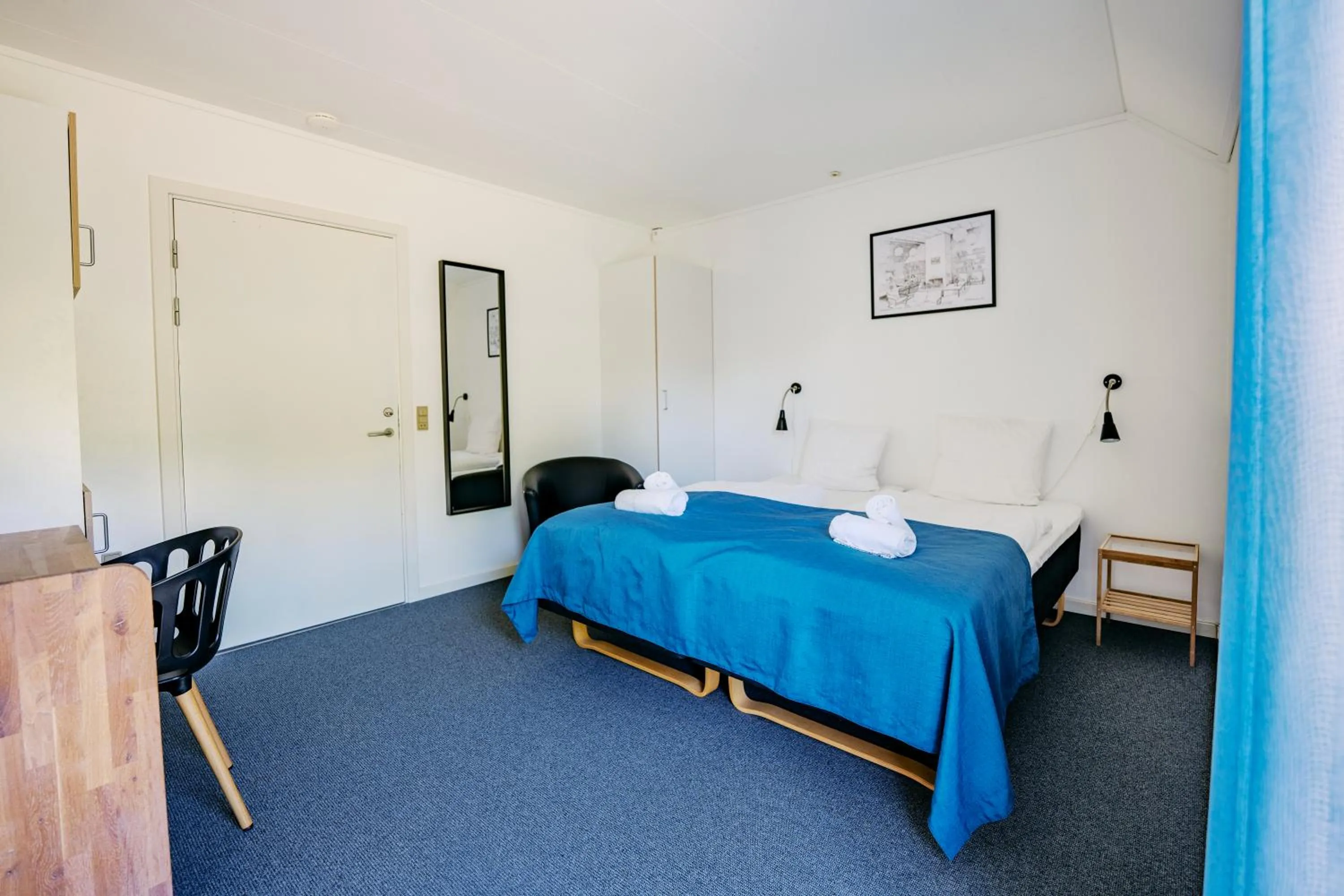 Bedroom, Bed in Hotel Hvide Klit