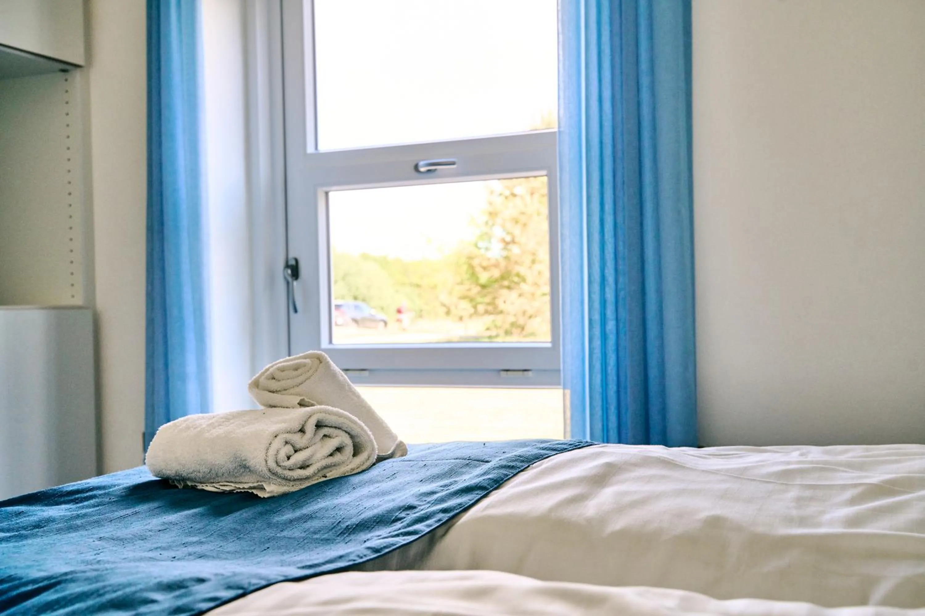 View (from property/room), Bed in Hotel Hvide Klit