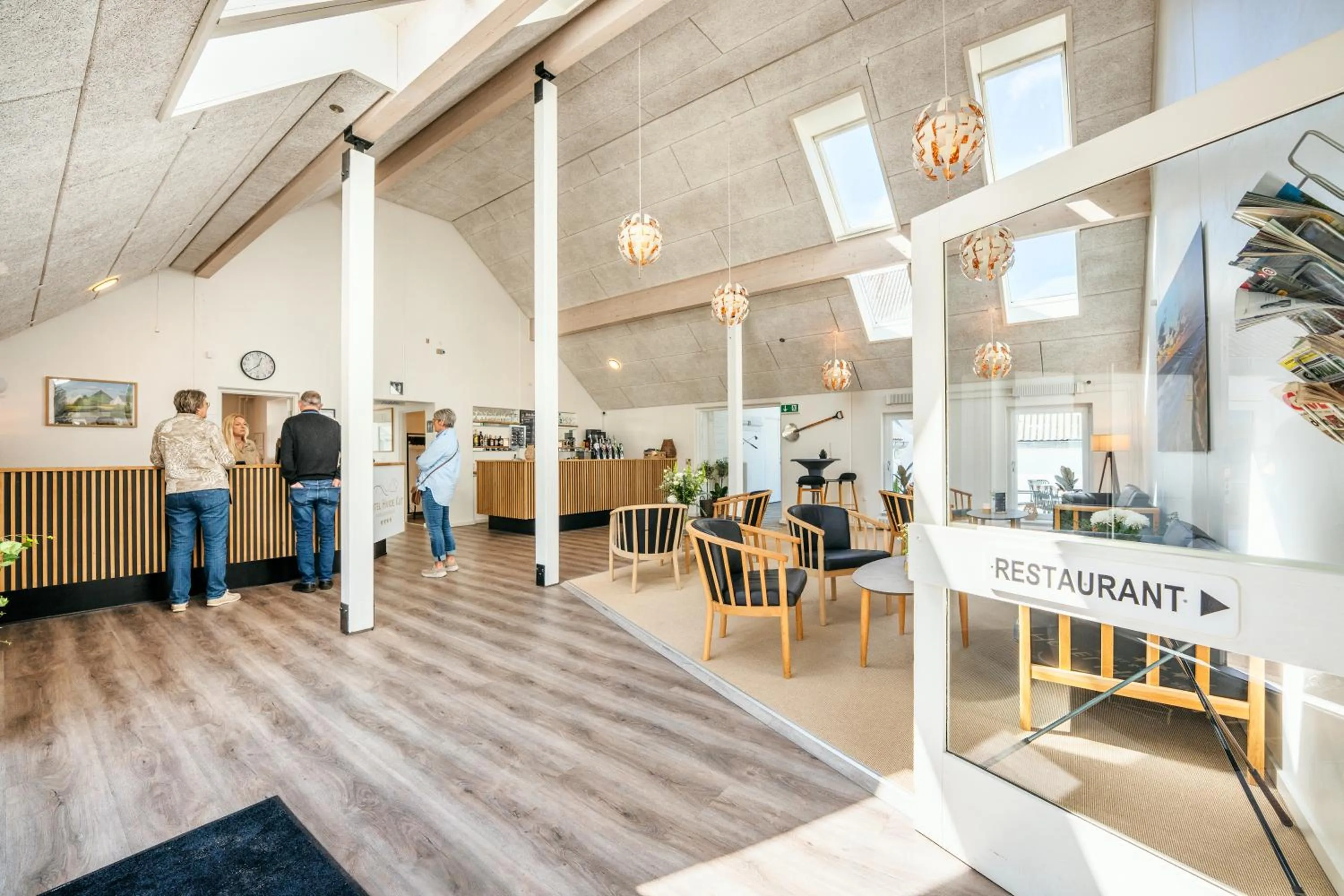 Seating area in Hotel Hvide Klit