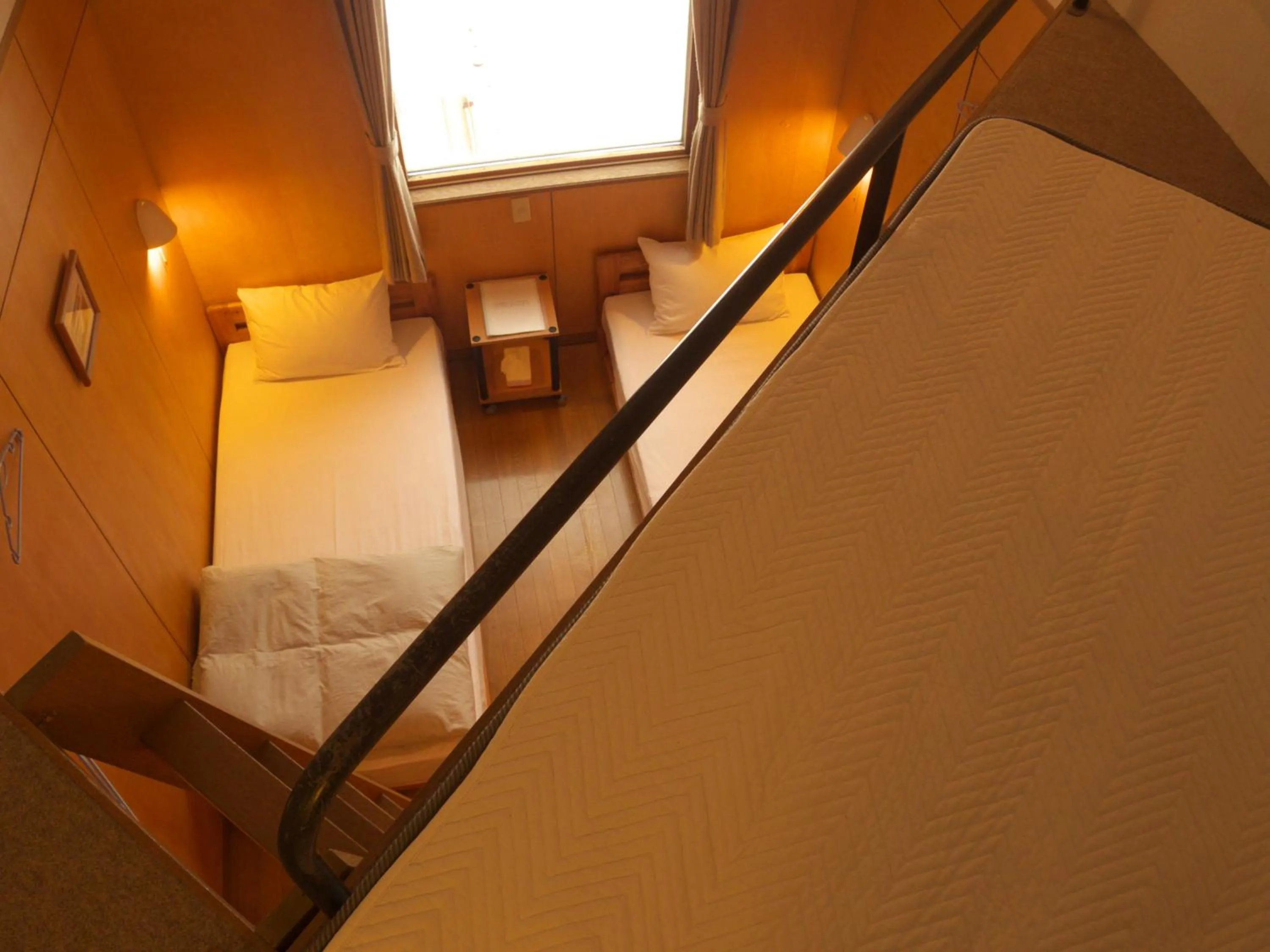 Decorative detail, Bed in Kussharo Genya Youth Guesthouse