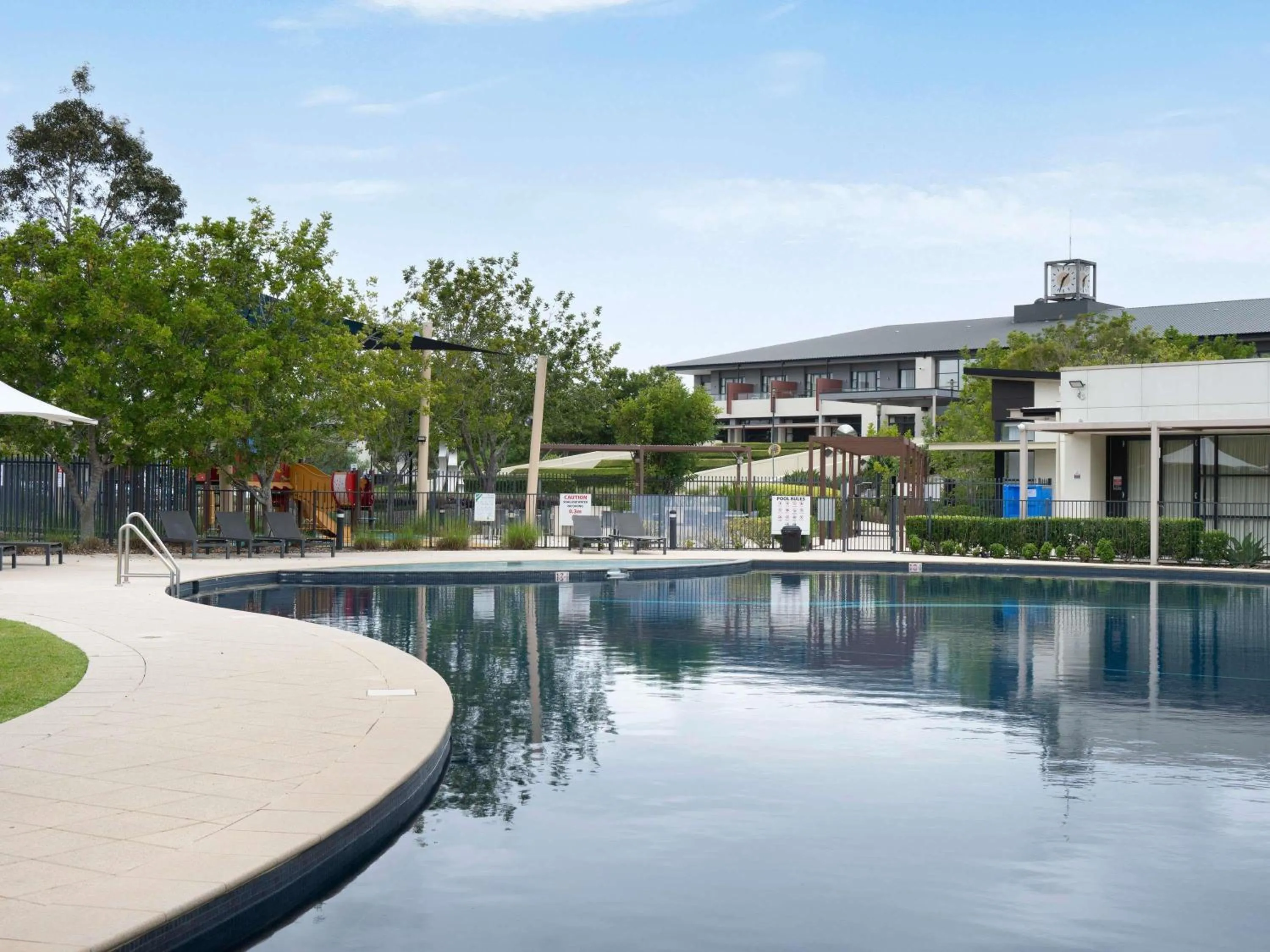 Pool view in Mercure Kooindah Waters Central Coast