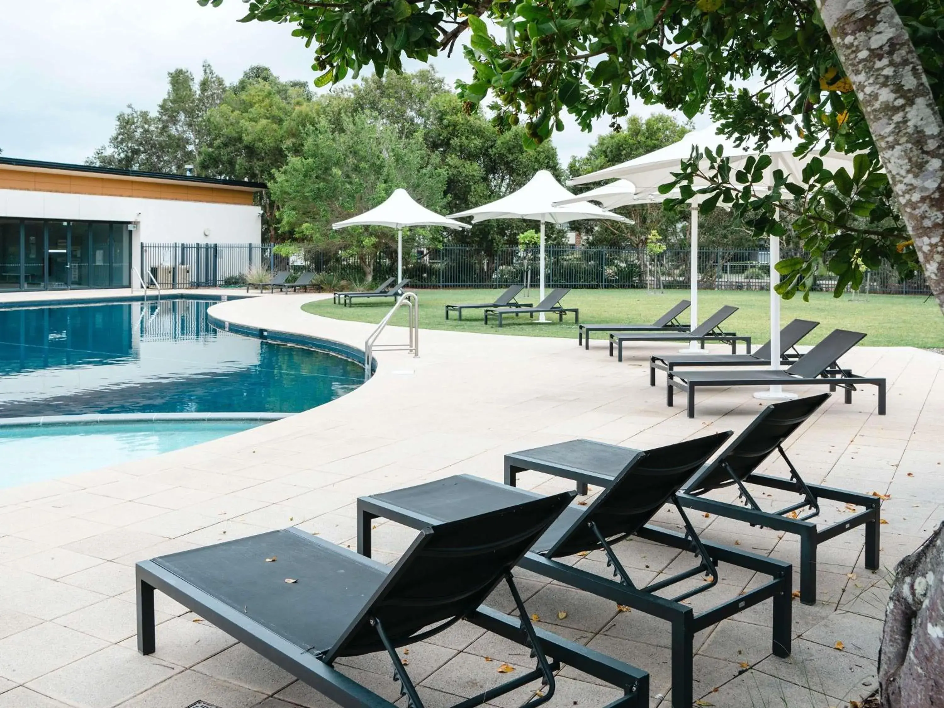 Pool view in Mercure Kooindah Waters Central Coast Pool view in Mercure Kooindah Waters Central Coast