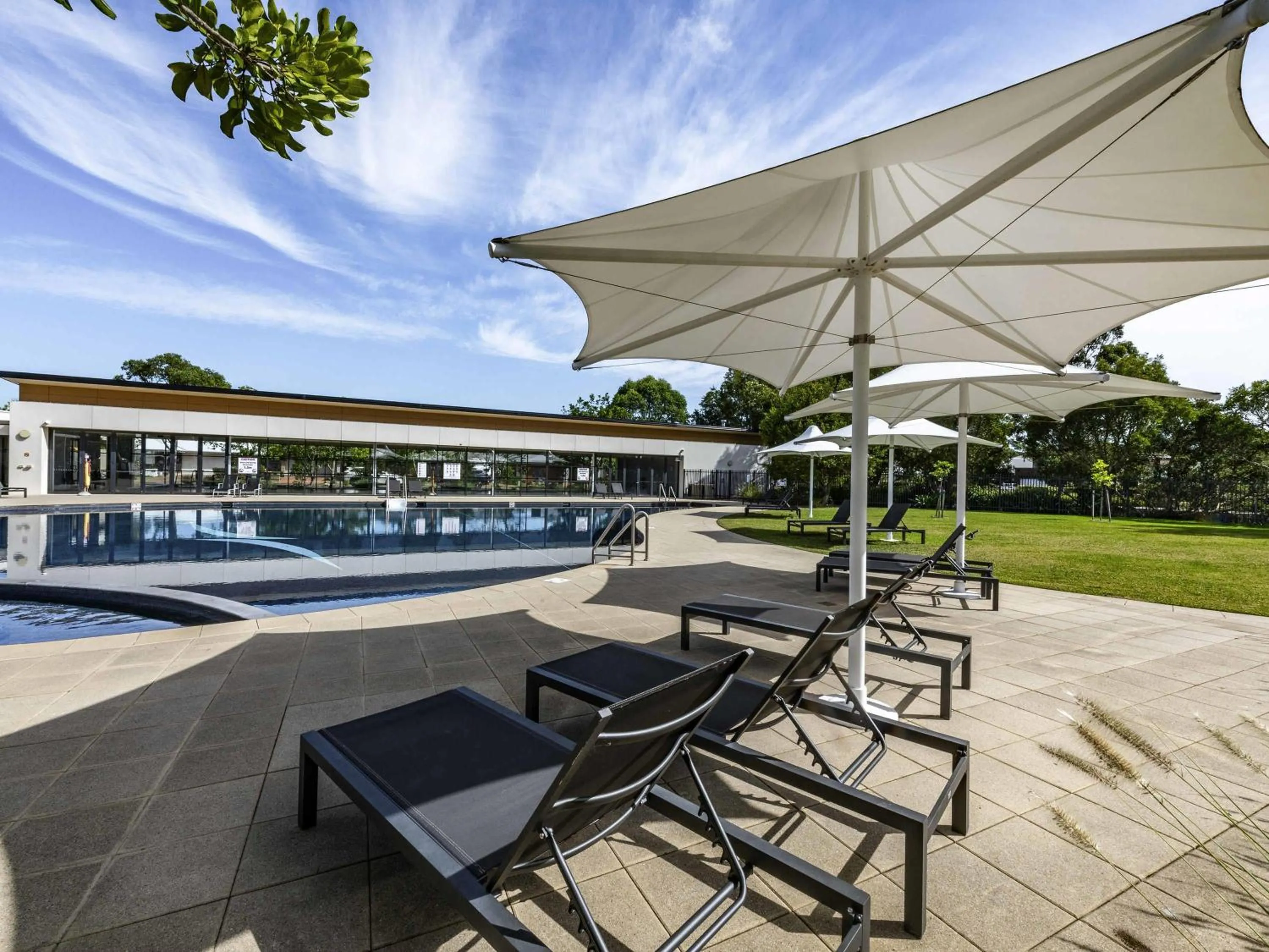Pool view in Mercure Kooindah Waters Central Coast