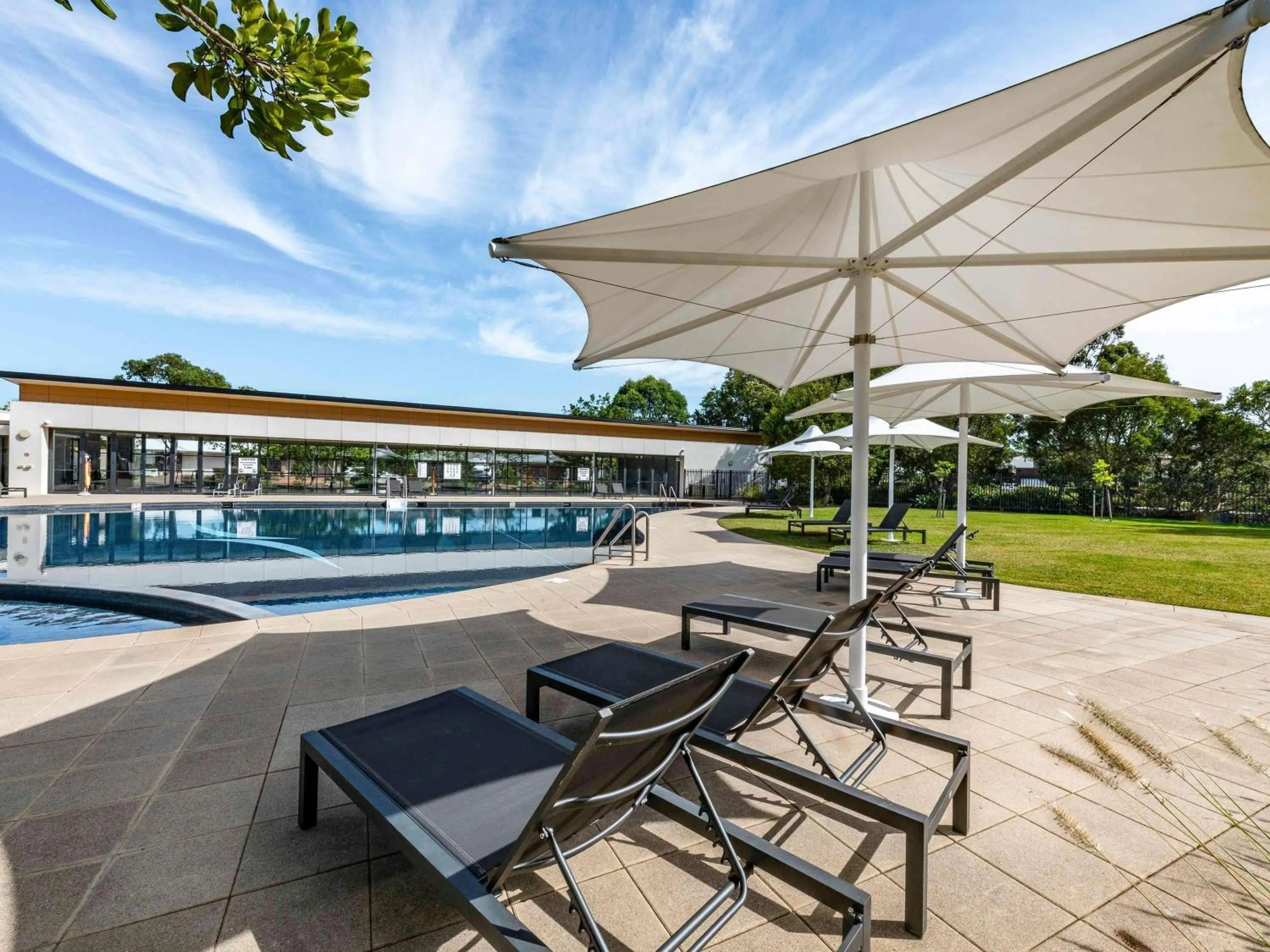 Pool view in Mercure Kooindah Waters Central Coast