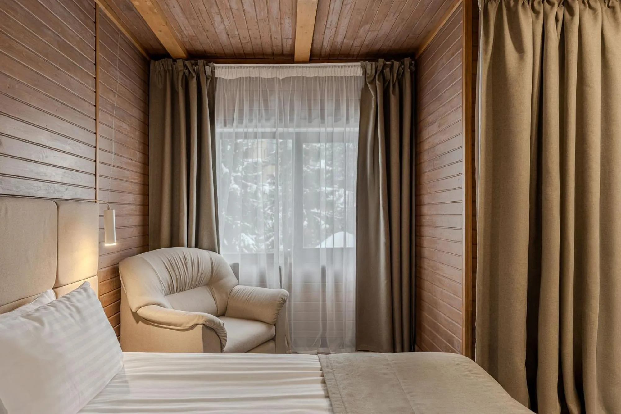 Bed in Bukovel Hotel