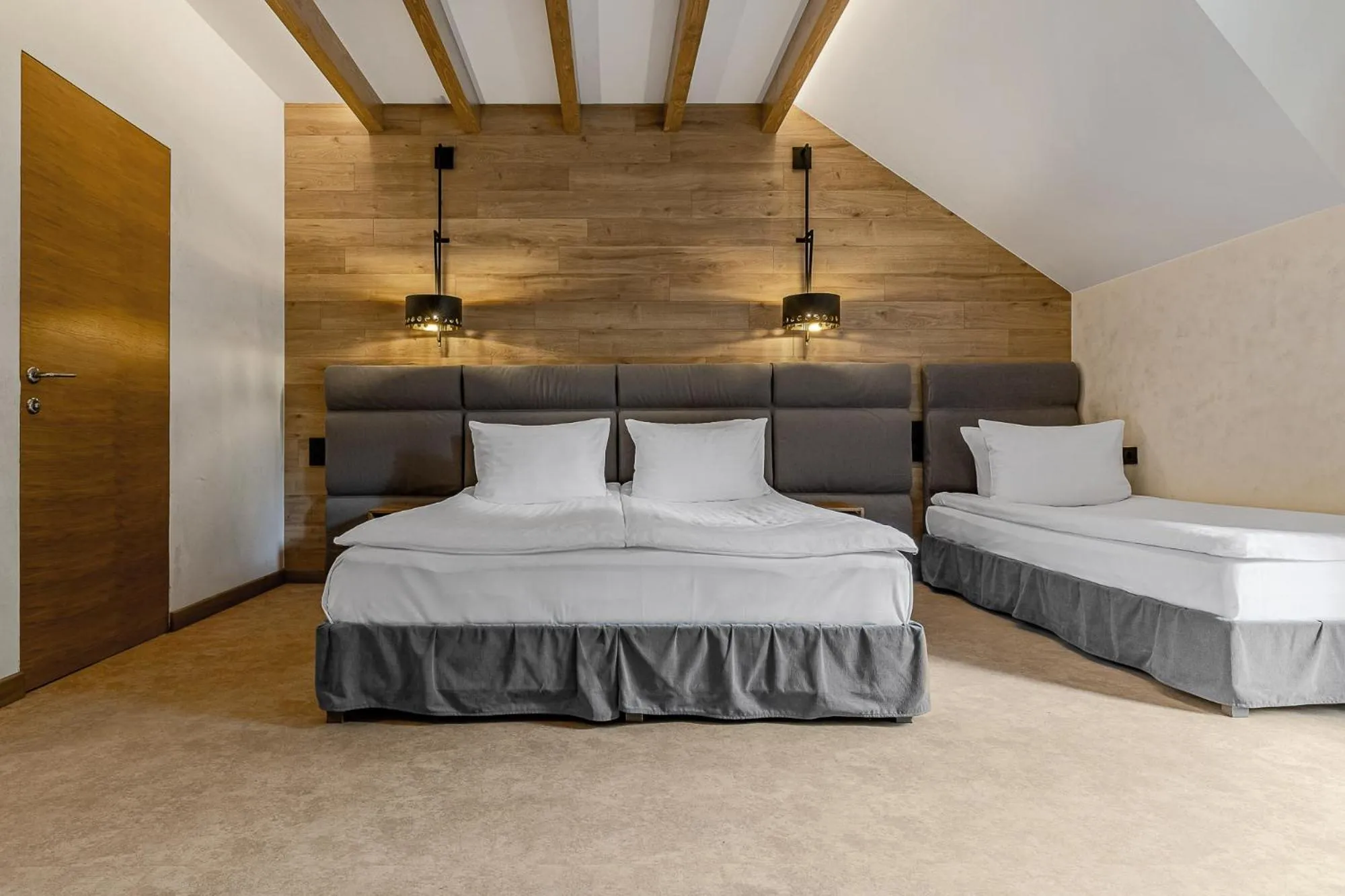 Bed in Bukovel Hotel