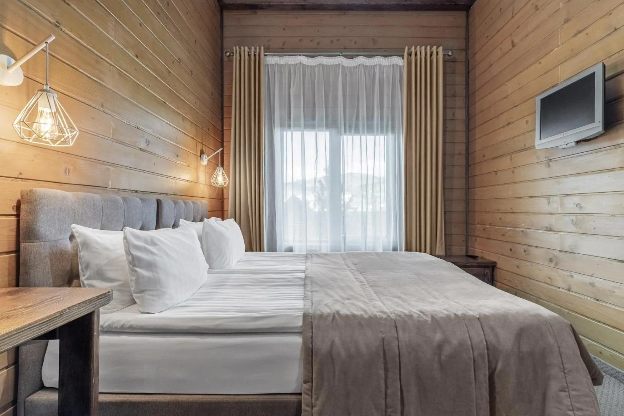 Bed in Bukovel Hotel