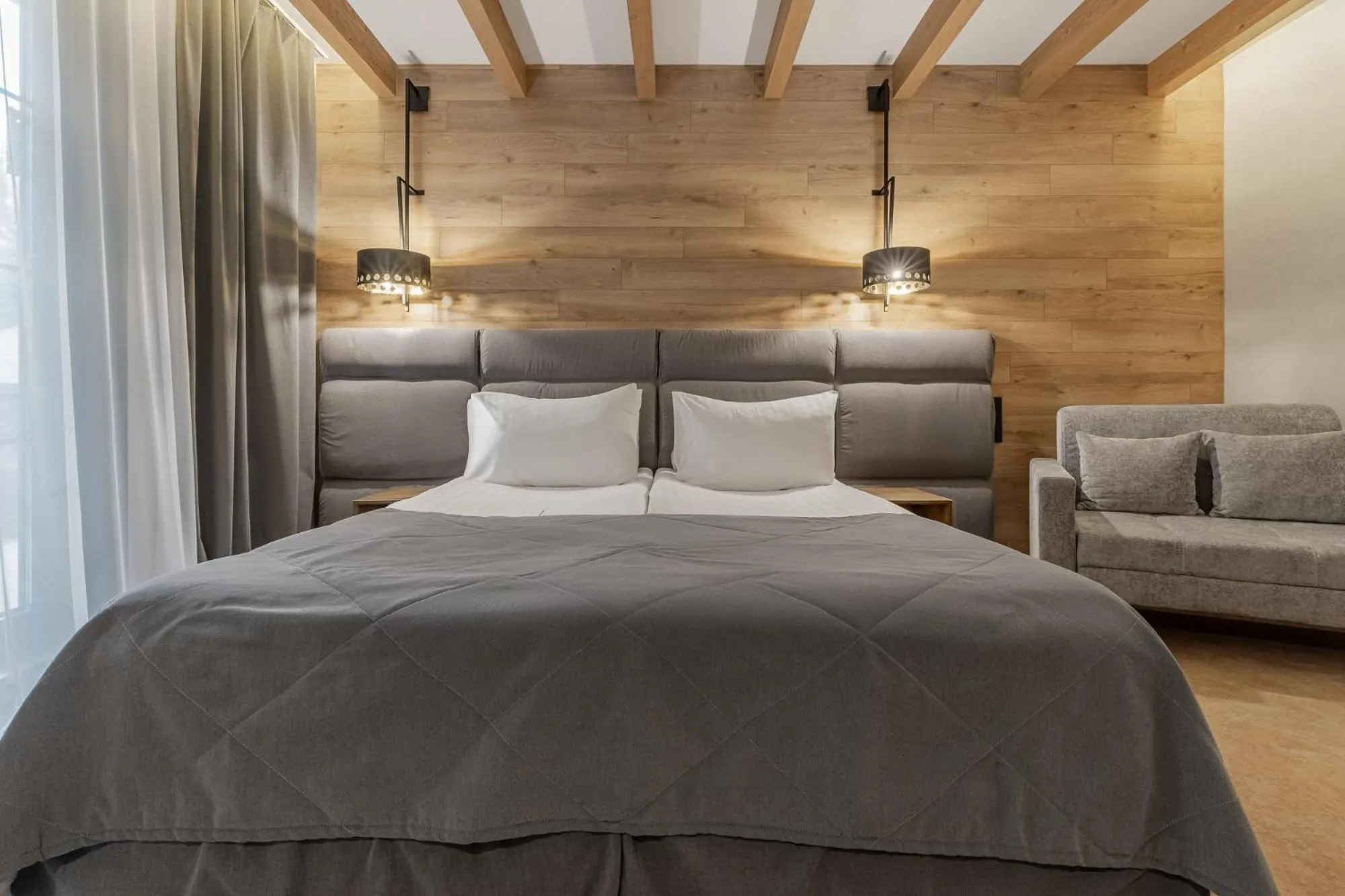 Bed in Bukovel Hotel