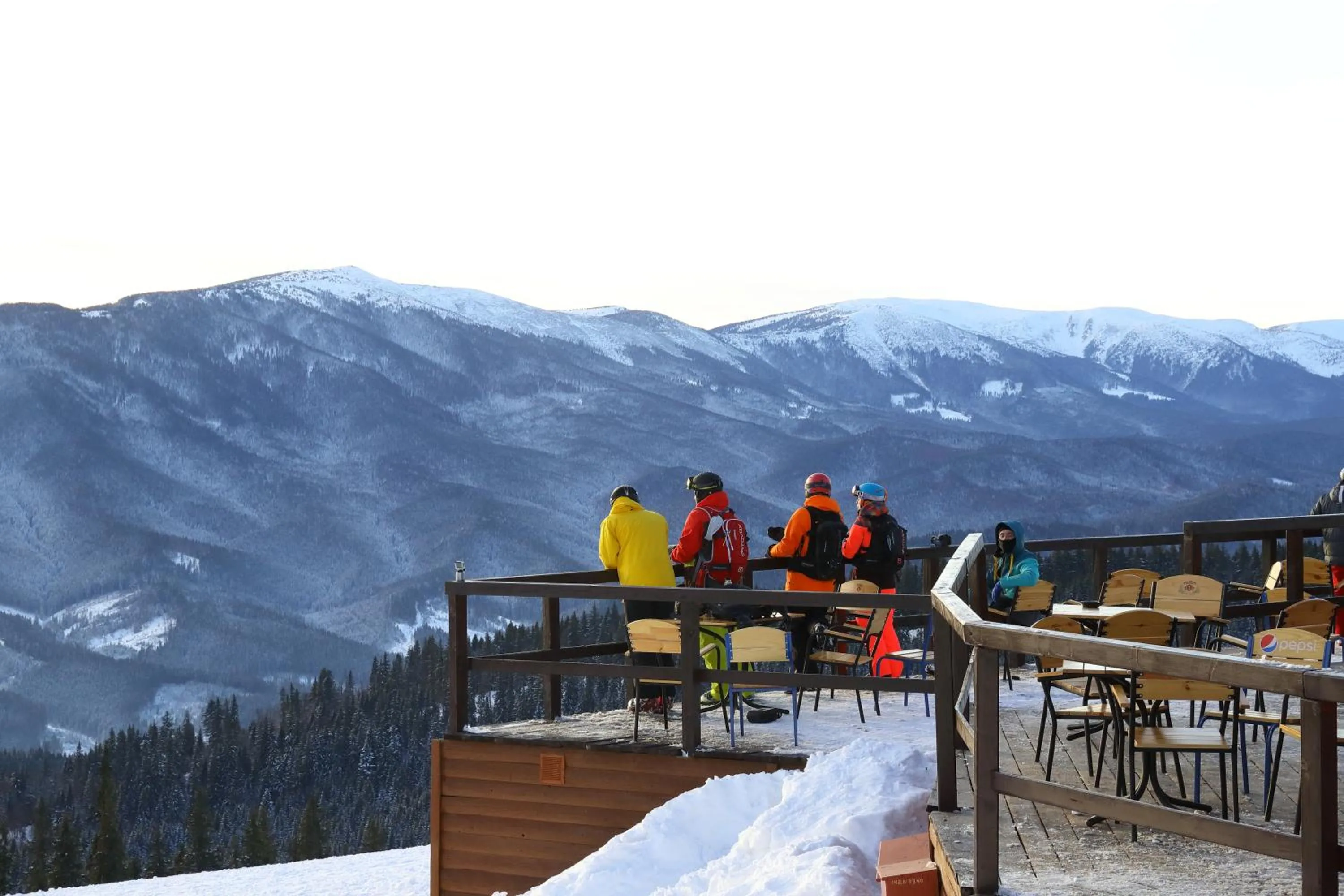 People in Bukovel Hotel