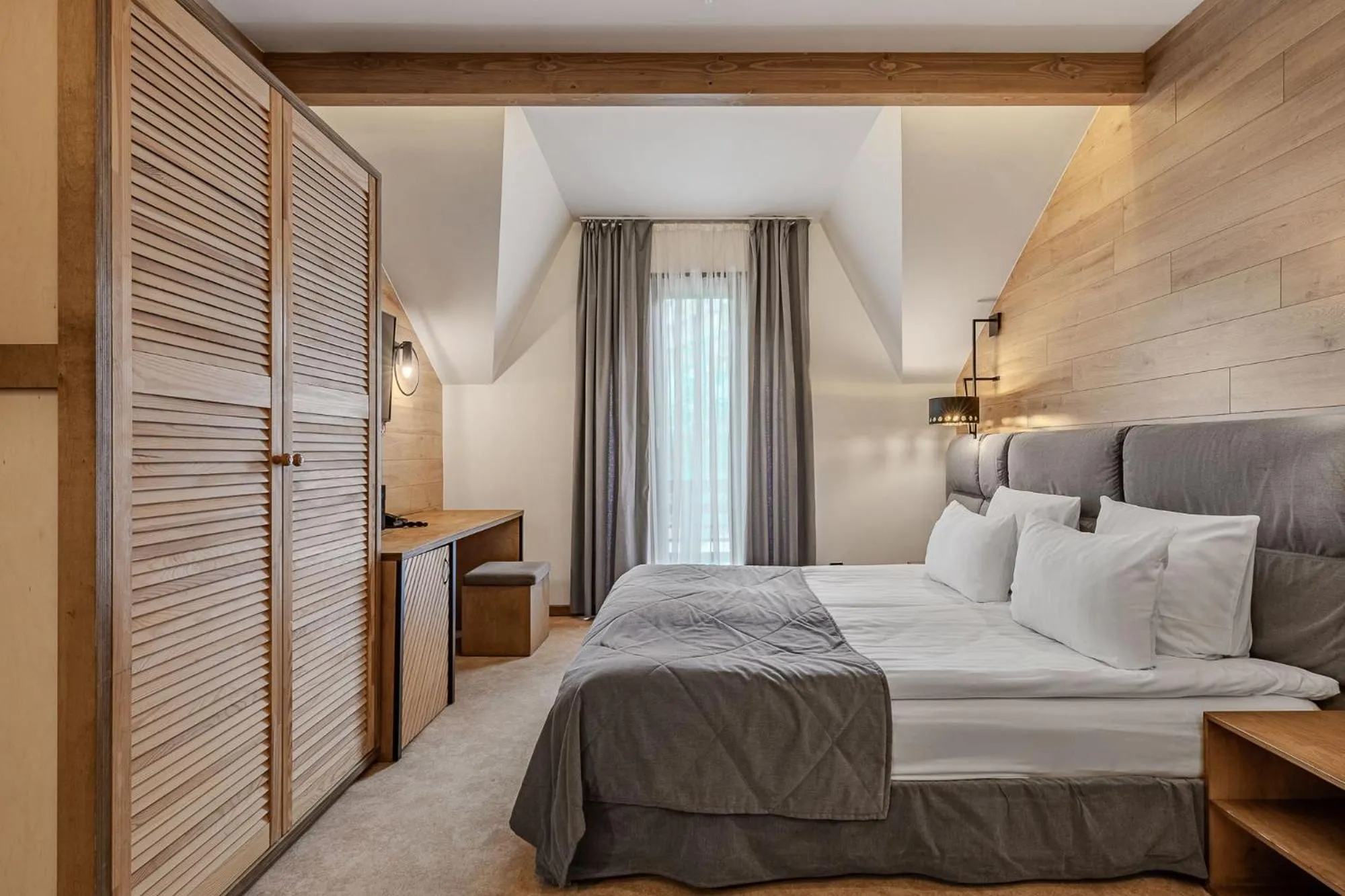 Bed in Bukovel Hotel