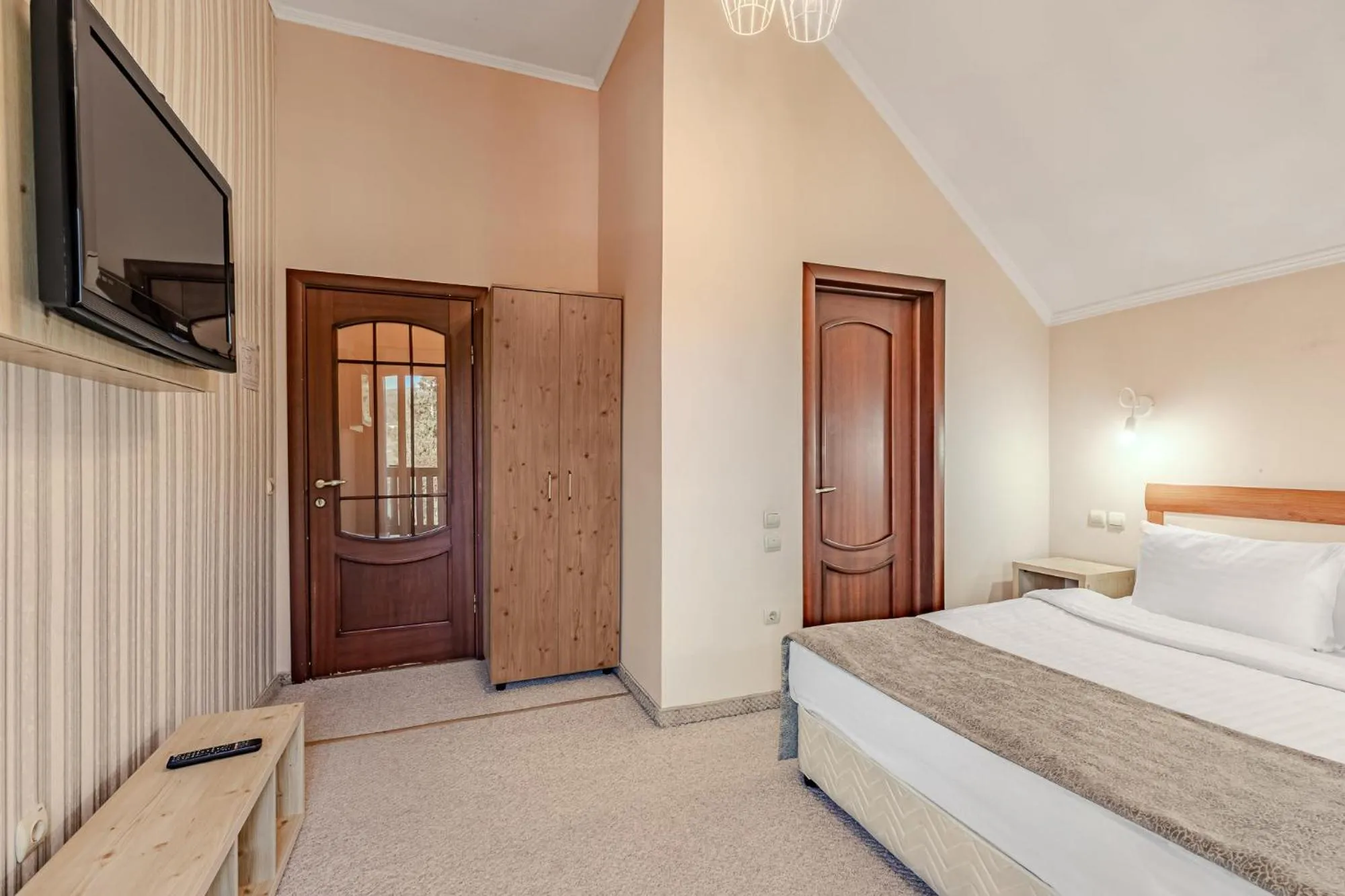 Bed in Bukovel Hotel